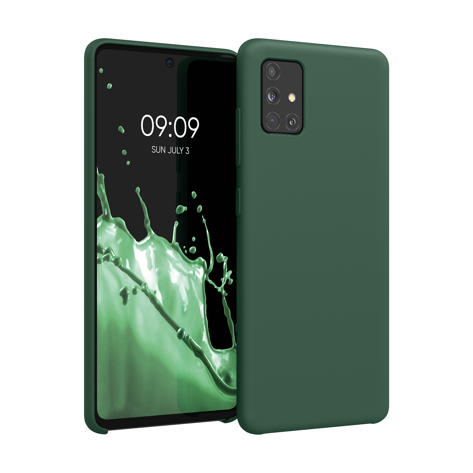 Kryt na mobil Samsung Galaxy A51 kwmobile TPU Mechová zelená