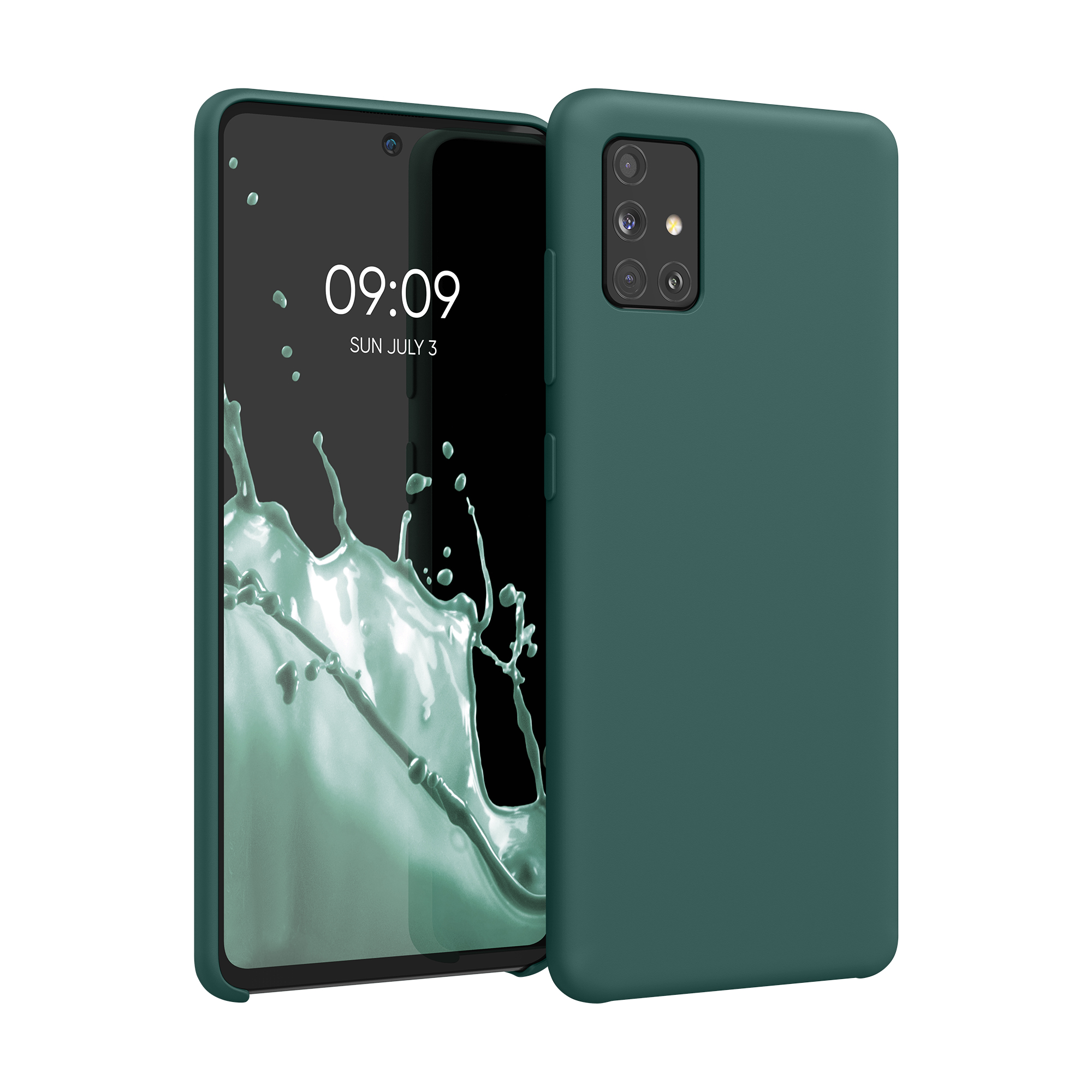 Kryt na mobil Samsung Galaxy A51 kwmobile TPU Modro-zelená