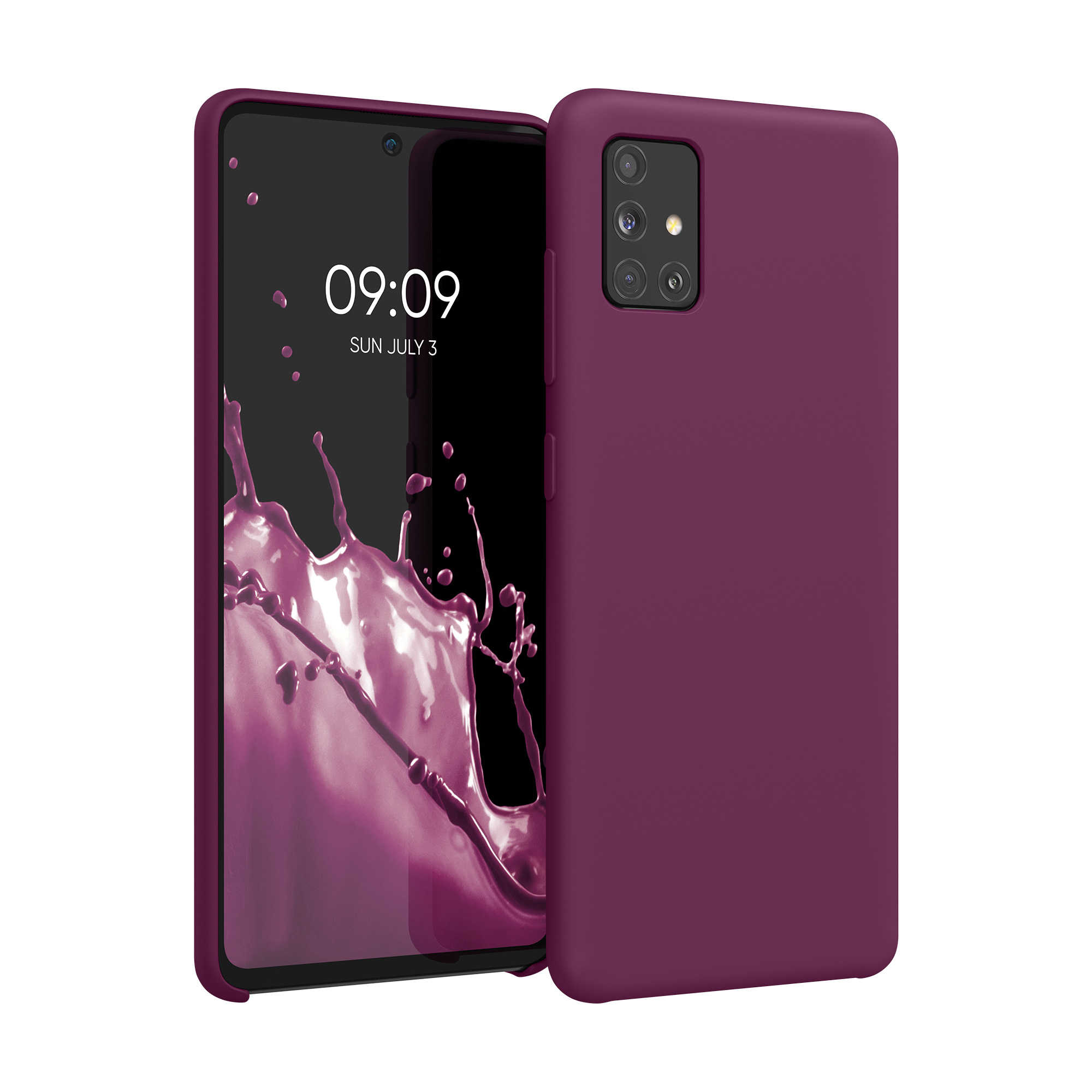 Kryt na mobil Samsung Galaxy A51 kwmobile TPU Bordeaux fialová