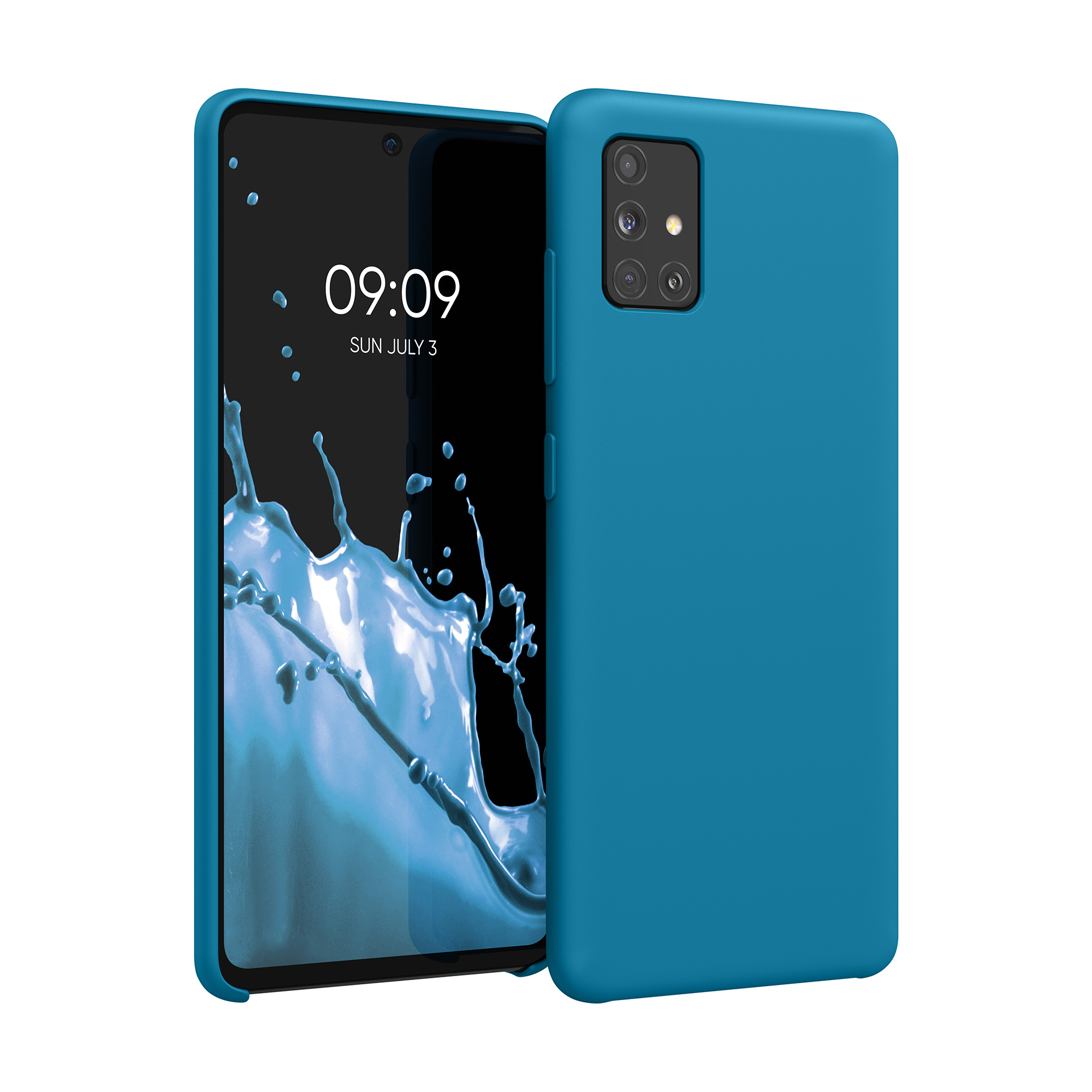 Kryt na mobil Samsung Galaxy A51 kwmobile TPU Karibská modrá