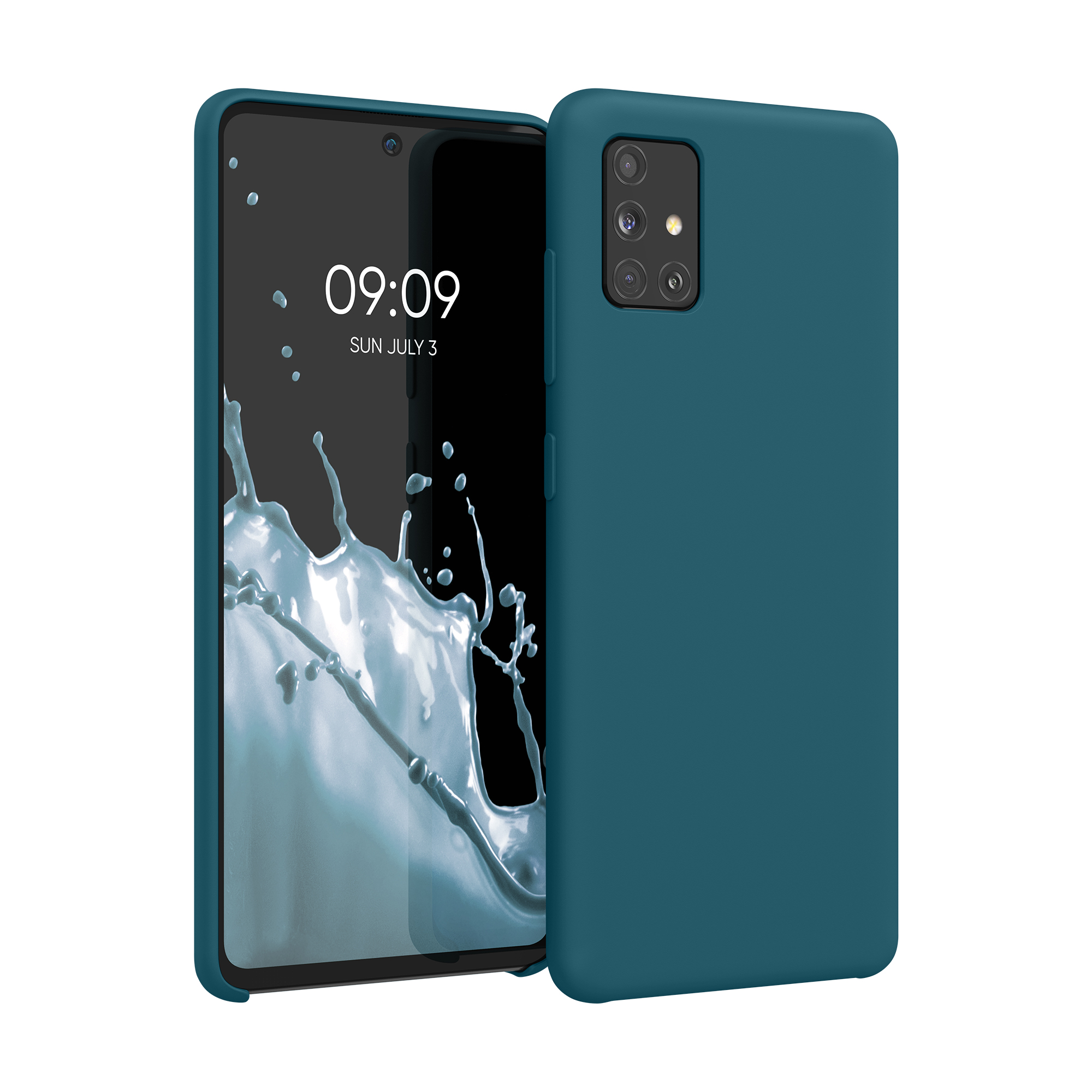Kryt na mobil Samsung Galaxy A51 kwmobile TPU Matná petrolejová