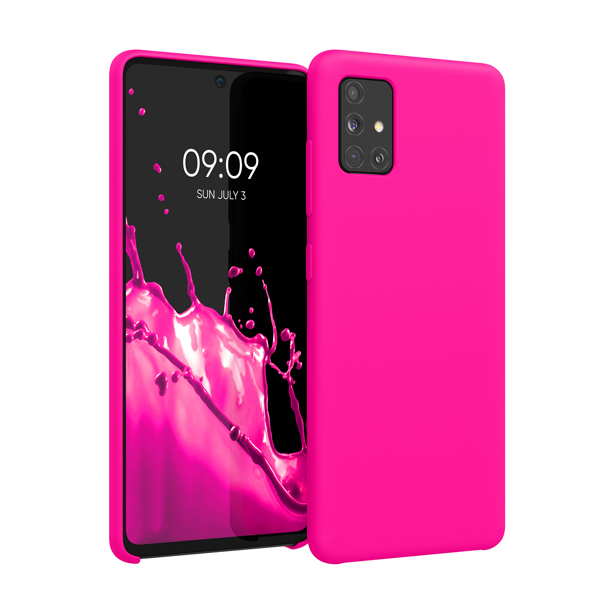 Kryt na mobil Samsung Galaxy A51 kwmobile TPU Neonová růžová