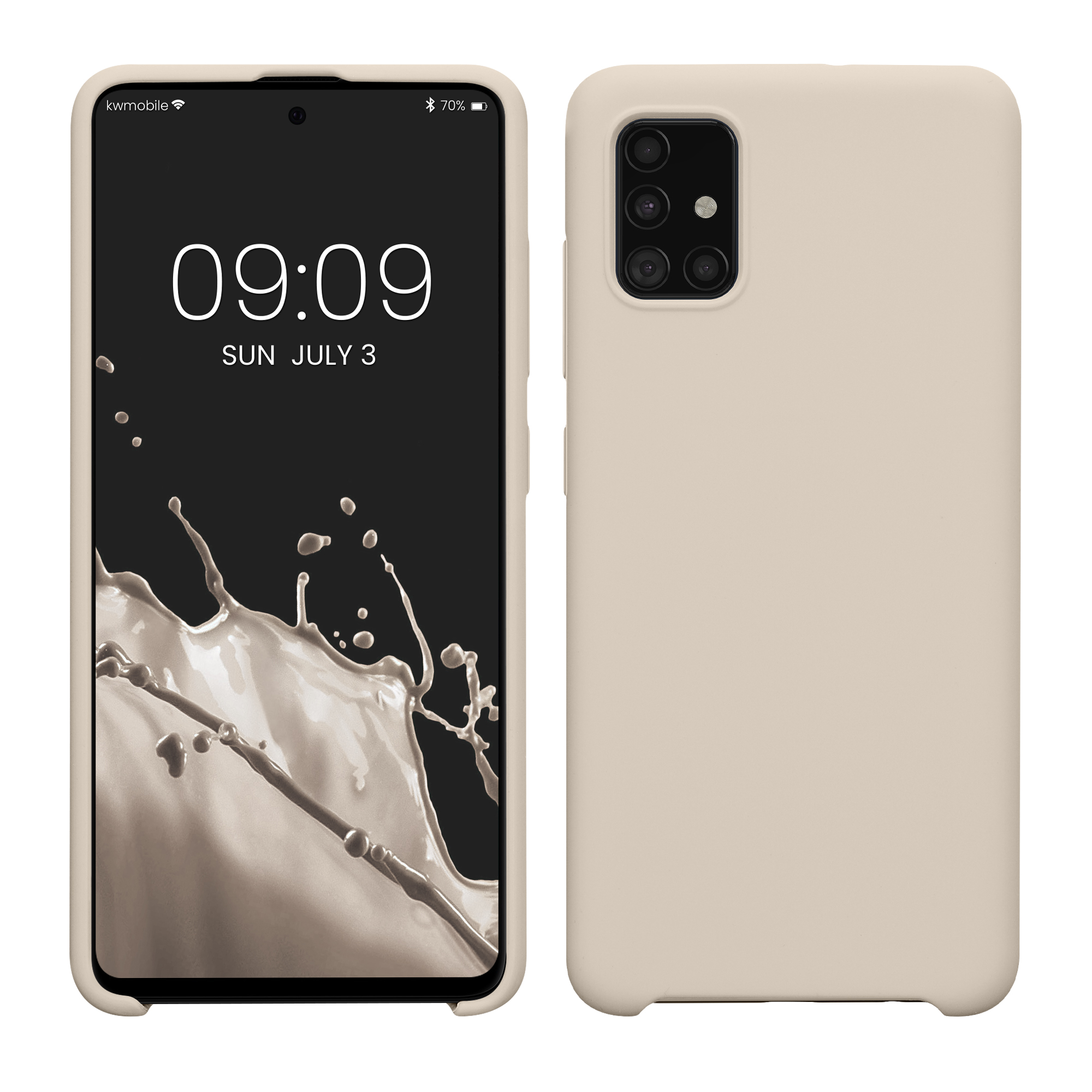 Kryt na mobil Samsung Galaxy A51 kwmobile TPU Krémová