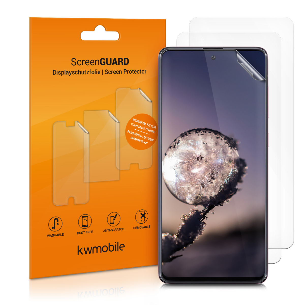 Ochranné fólie Samsung Galaxy A71 kwmobile 3 ks