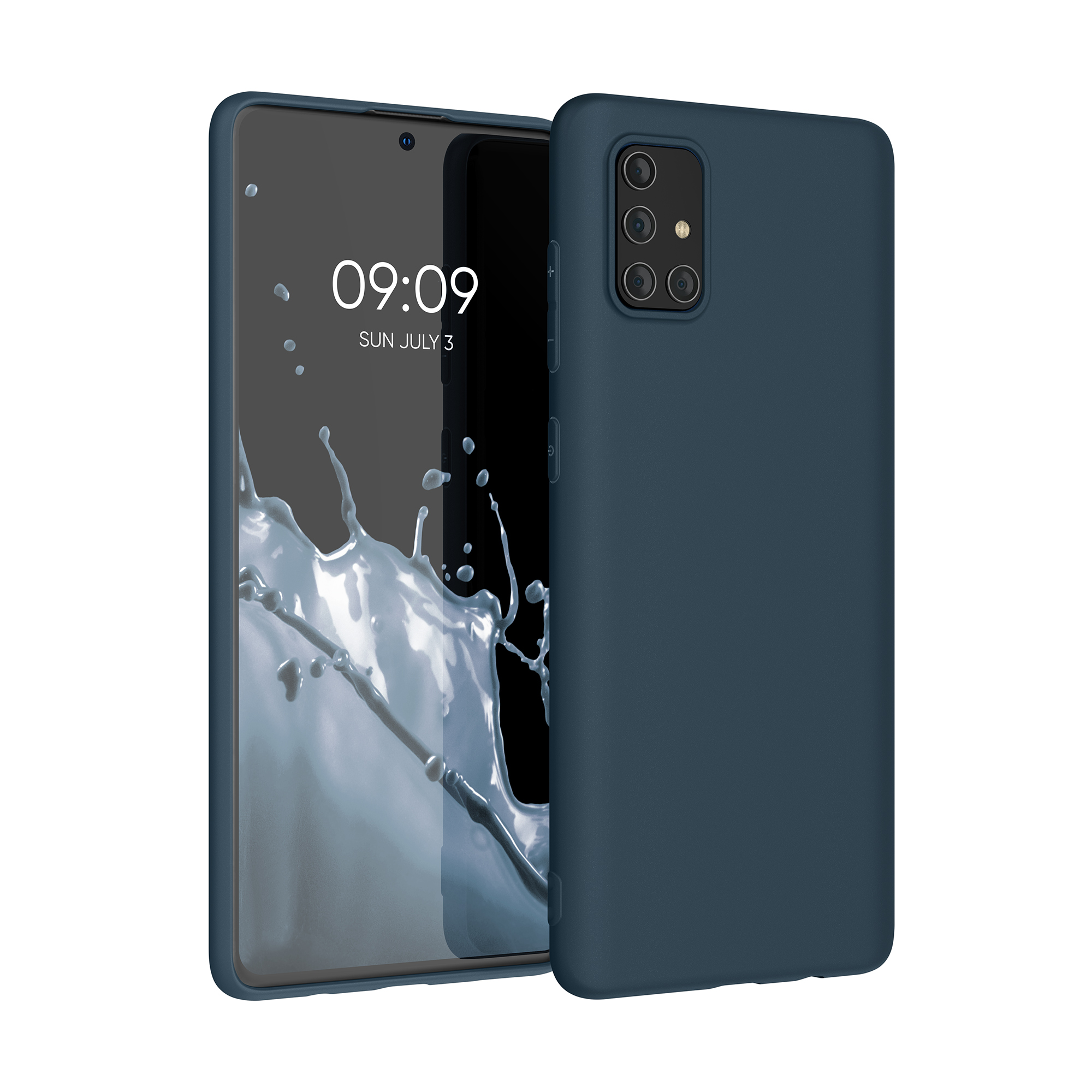 Kryt na mobil Samsung Galaxy A71 kwmobile TPU borůvkově modrý