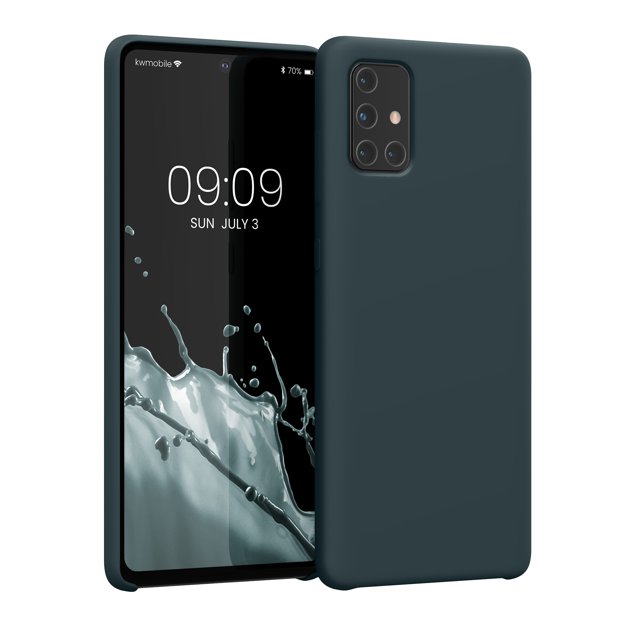 Kryt na mobil Samsung Galaxy A71 kwmobile TPU tmavě břidlicový