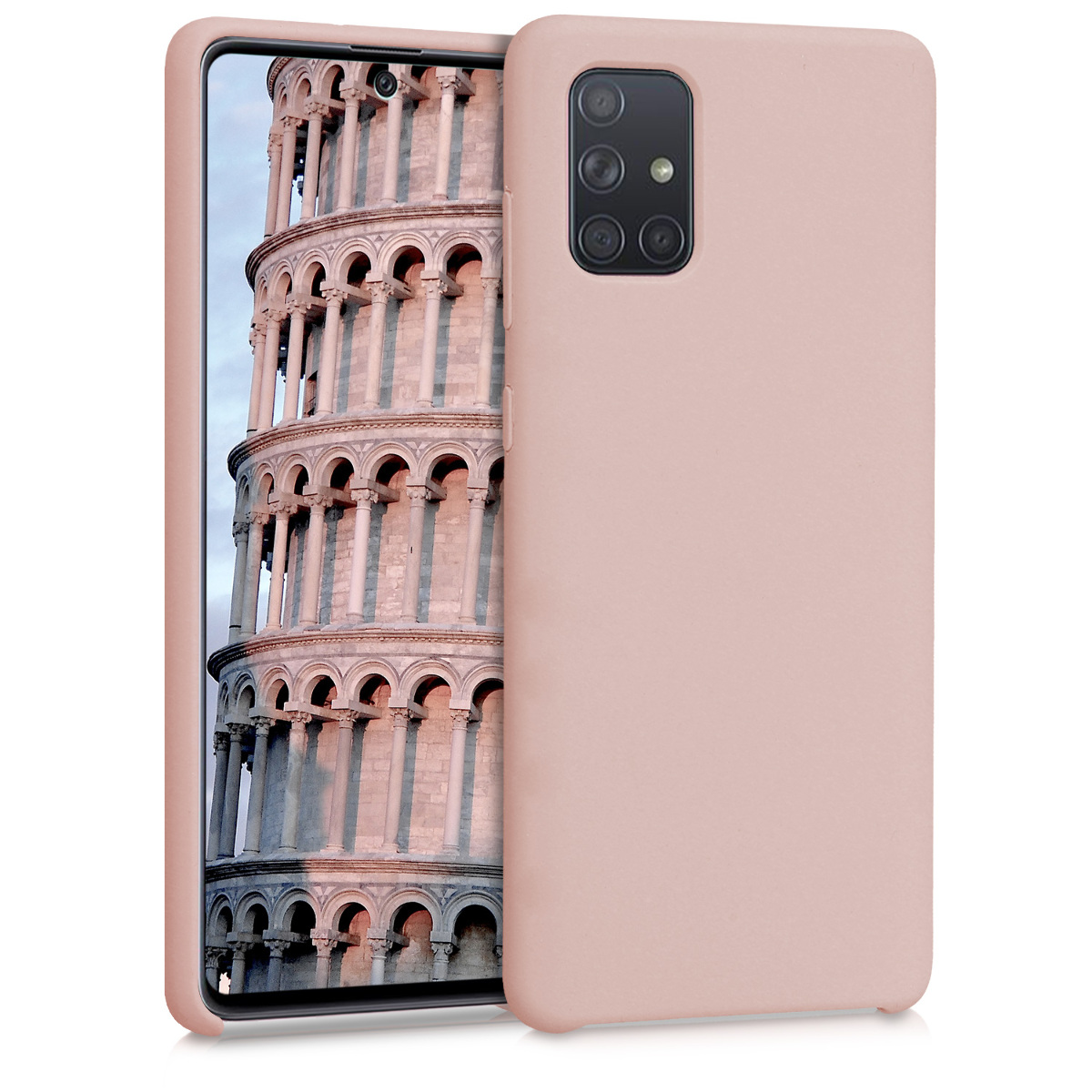 Kryt na mobil Samsung Galaxy A71 kwmobile TPU matně starorůžový