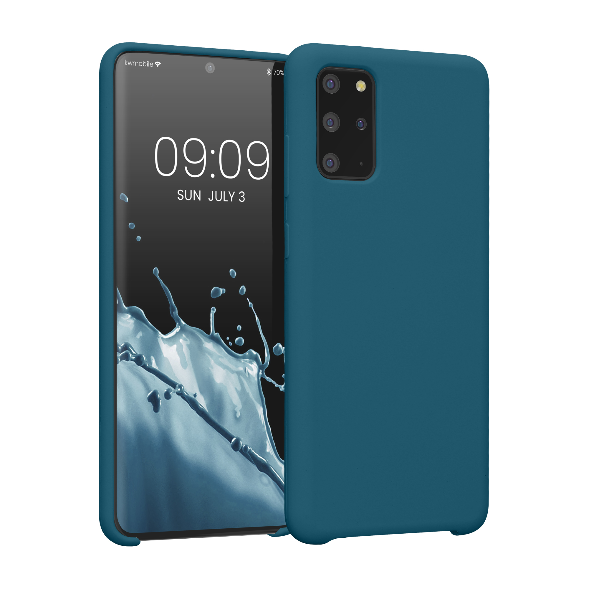 Kryt na mobil Samsung Galaxy S20 Plus kwmobile TPU matně petrolejový