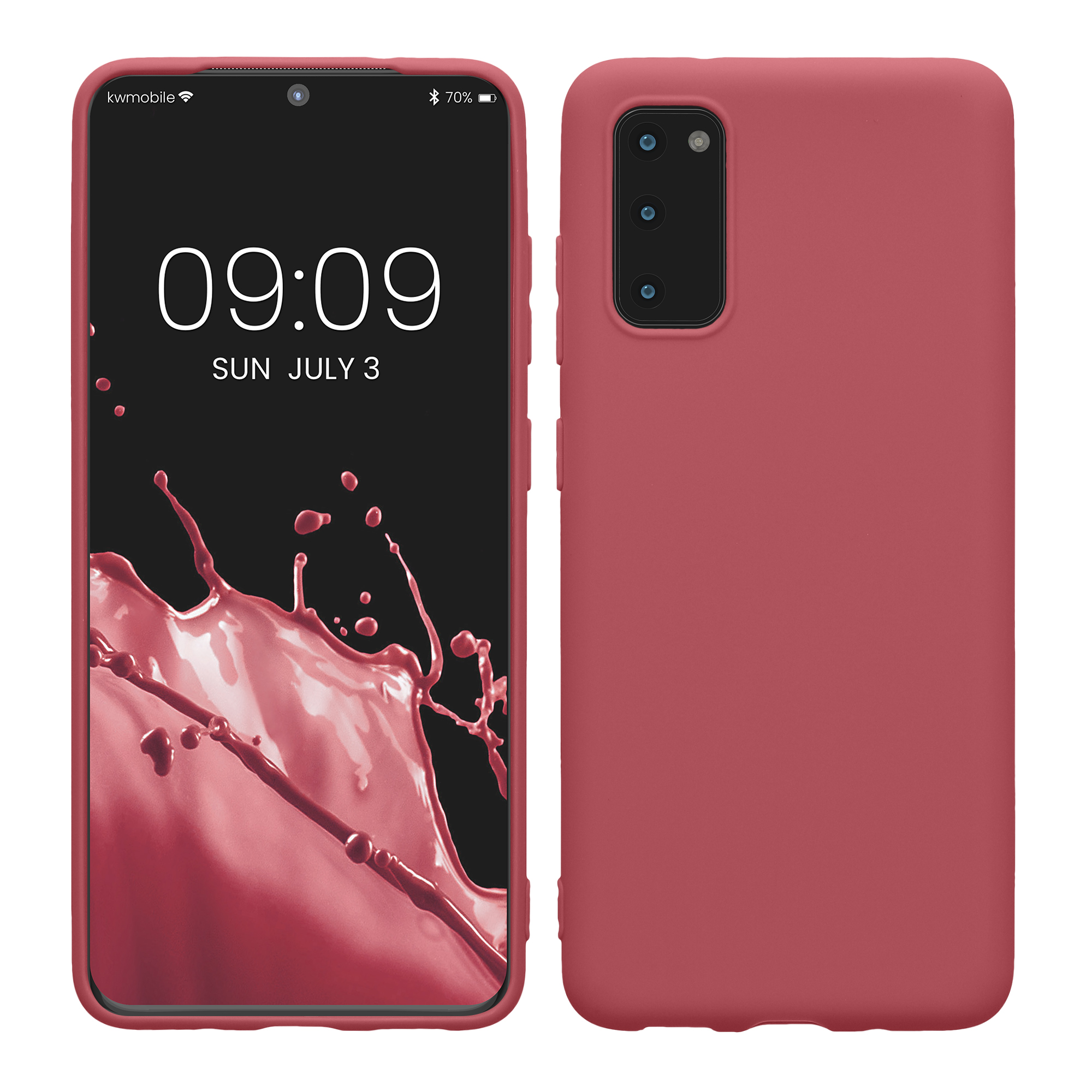 Kryt na mobil Samsung Galaxy S20 kwmobile TPU tmavě růžový