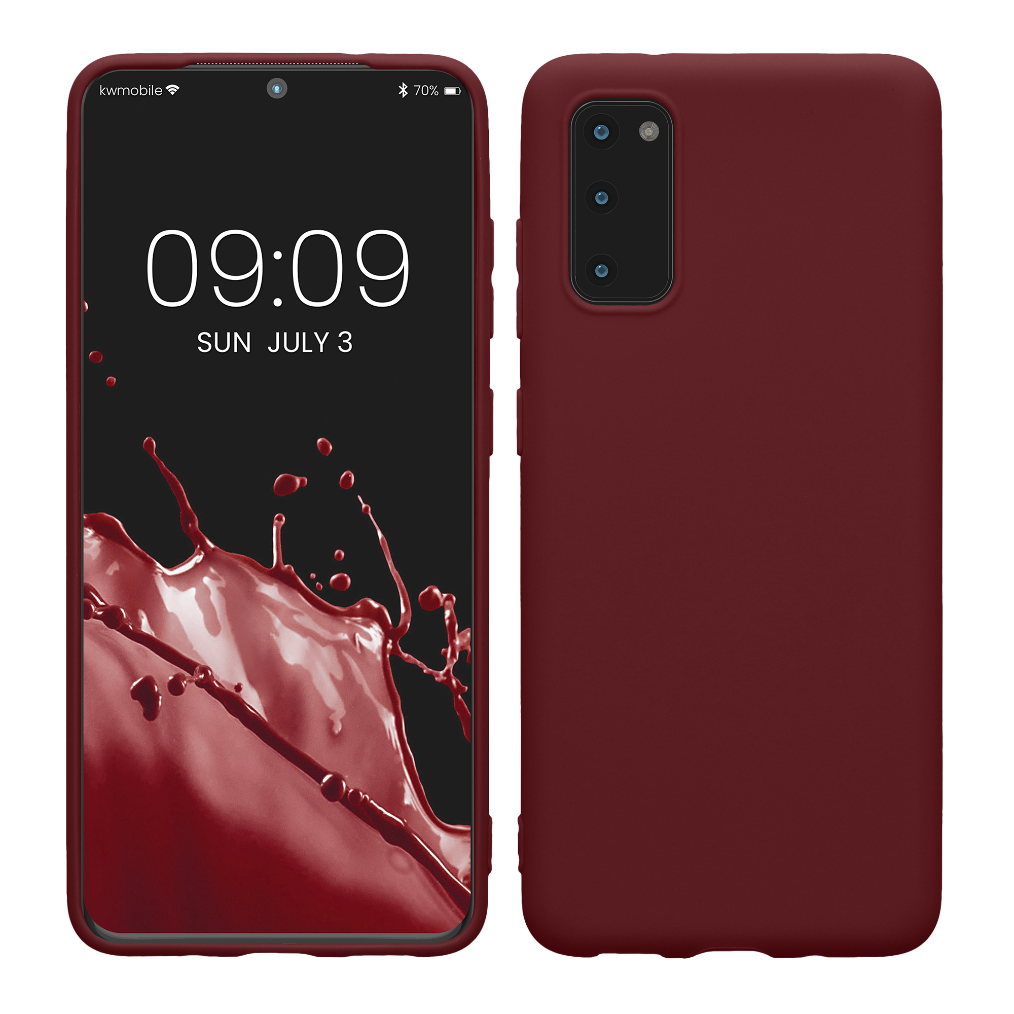 Kryt na mobil Samsung Galaxy S20 kwmobile TPU vínově fialový