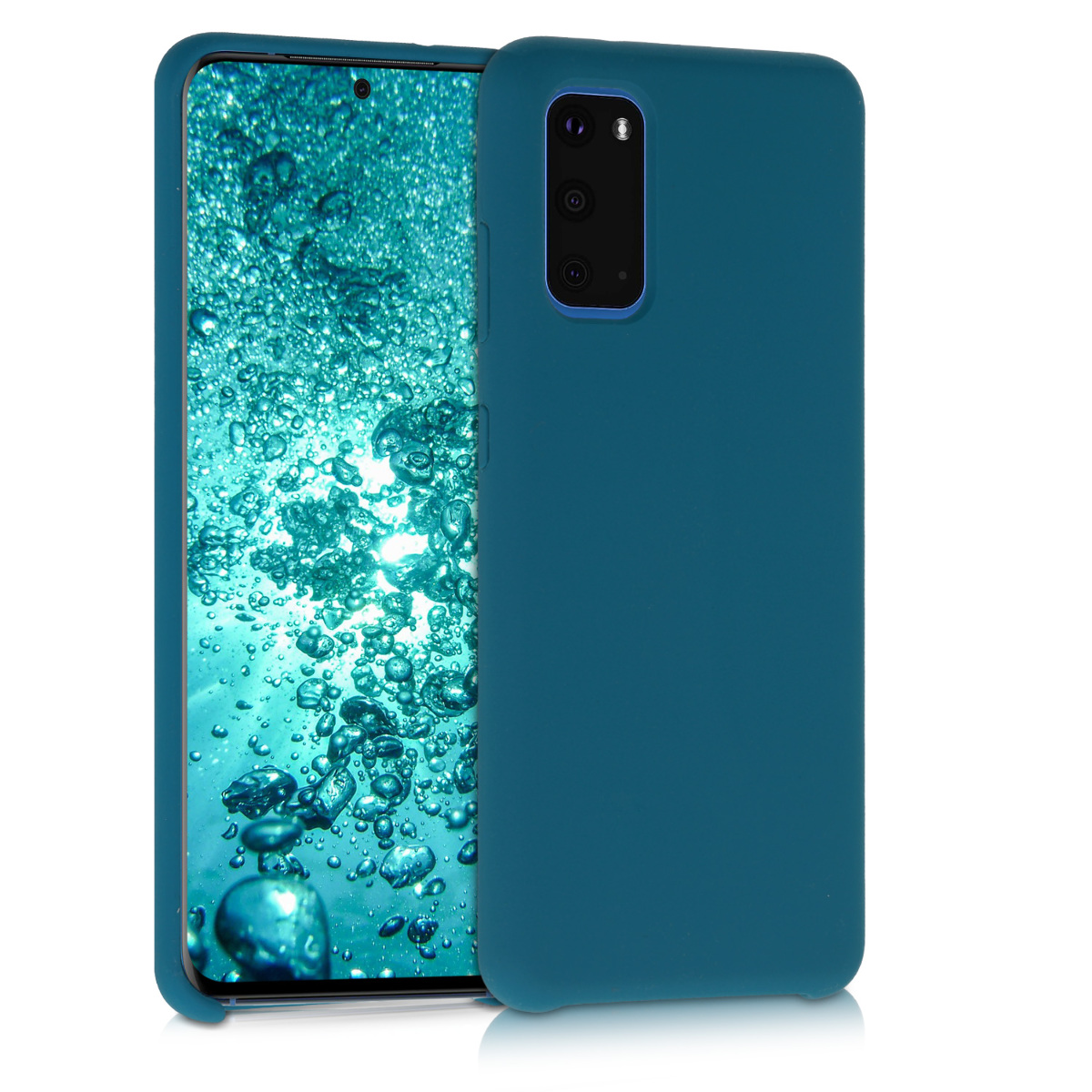 Kryt na mobil Samsung Galaxy S20 kwmobile TPU matně petrolejový