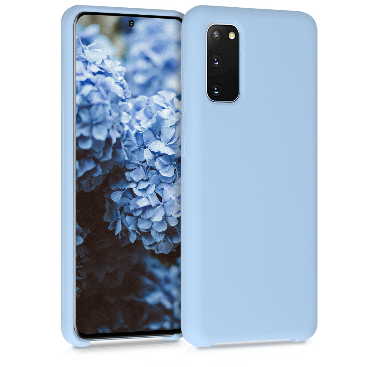 Kryt na mobil Samsung Galaxy S20 kwmobile TPU matně světle modrý