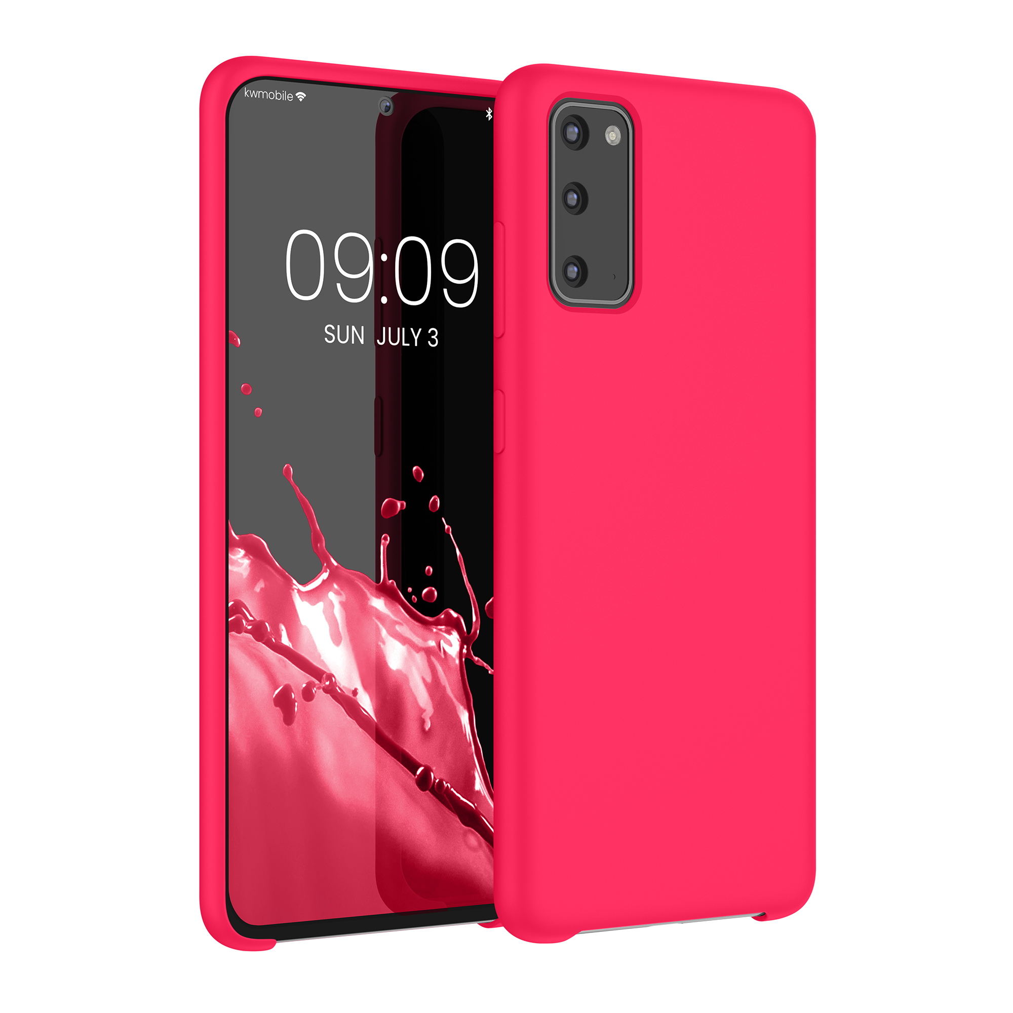 Kryt na mobil Samsung Galaxy S20 kwmobile TPU neonově růžový