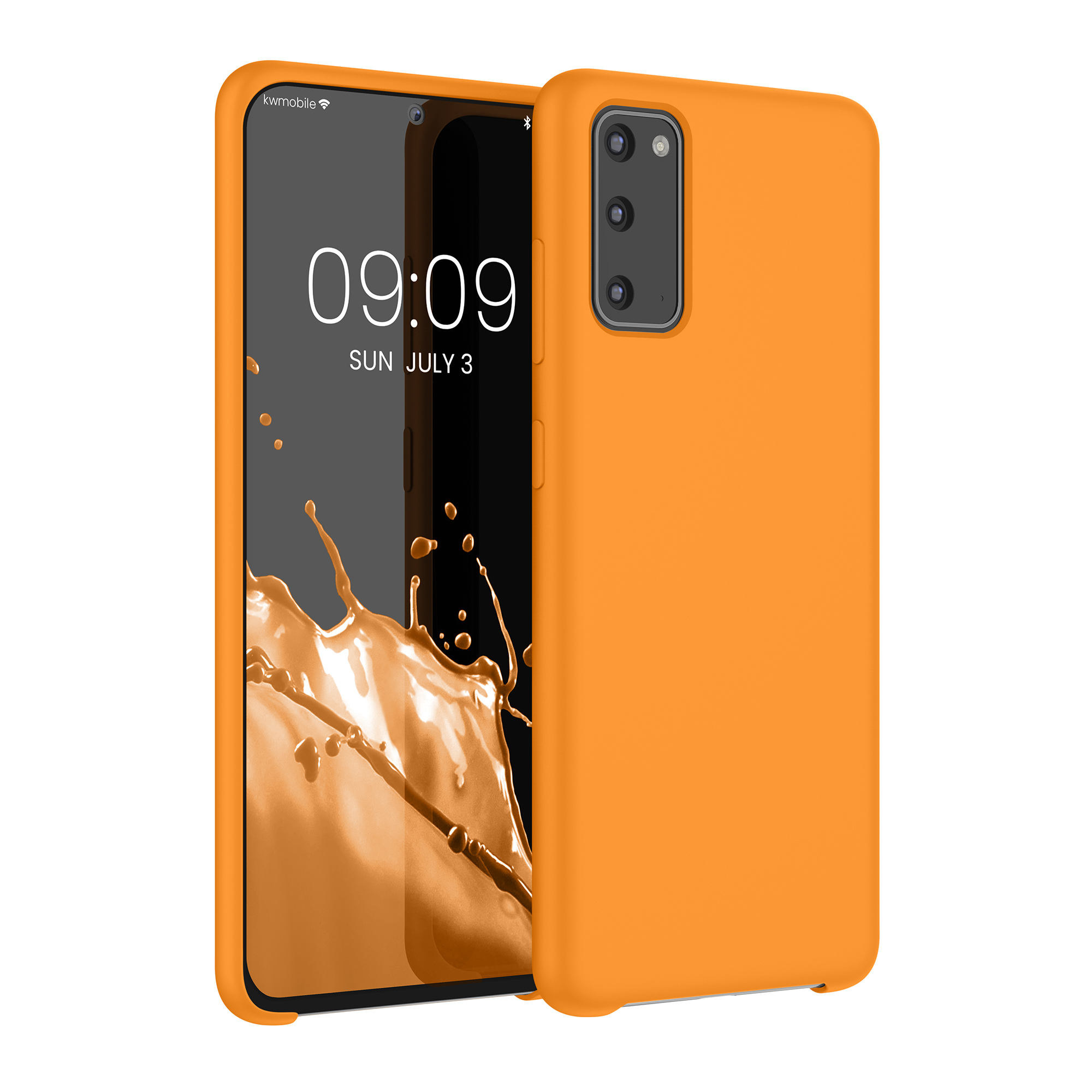 Kryt na mobil Samsung Galaxy S20 kwmobile TPU ovocně oranžový