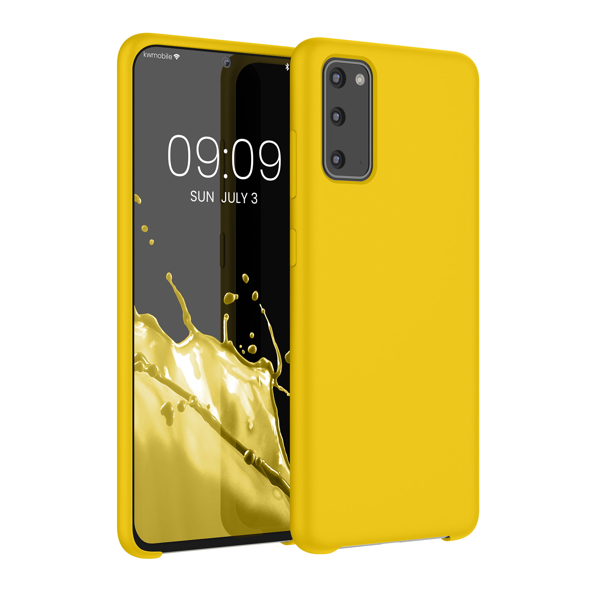 Kryt na mobil Samsung Galaxy S20 kwmobile TPU zářivě žlutý