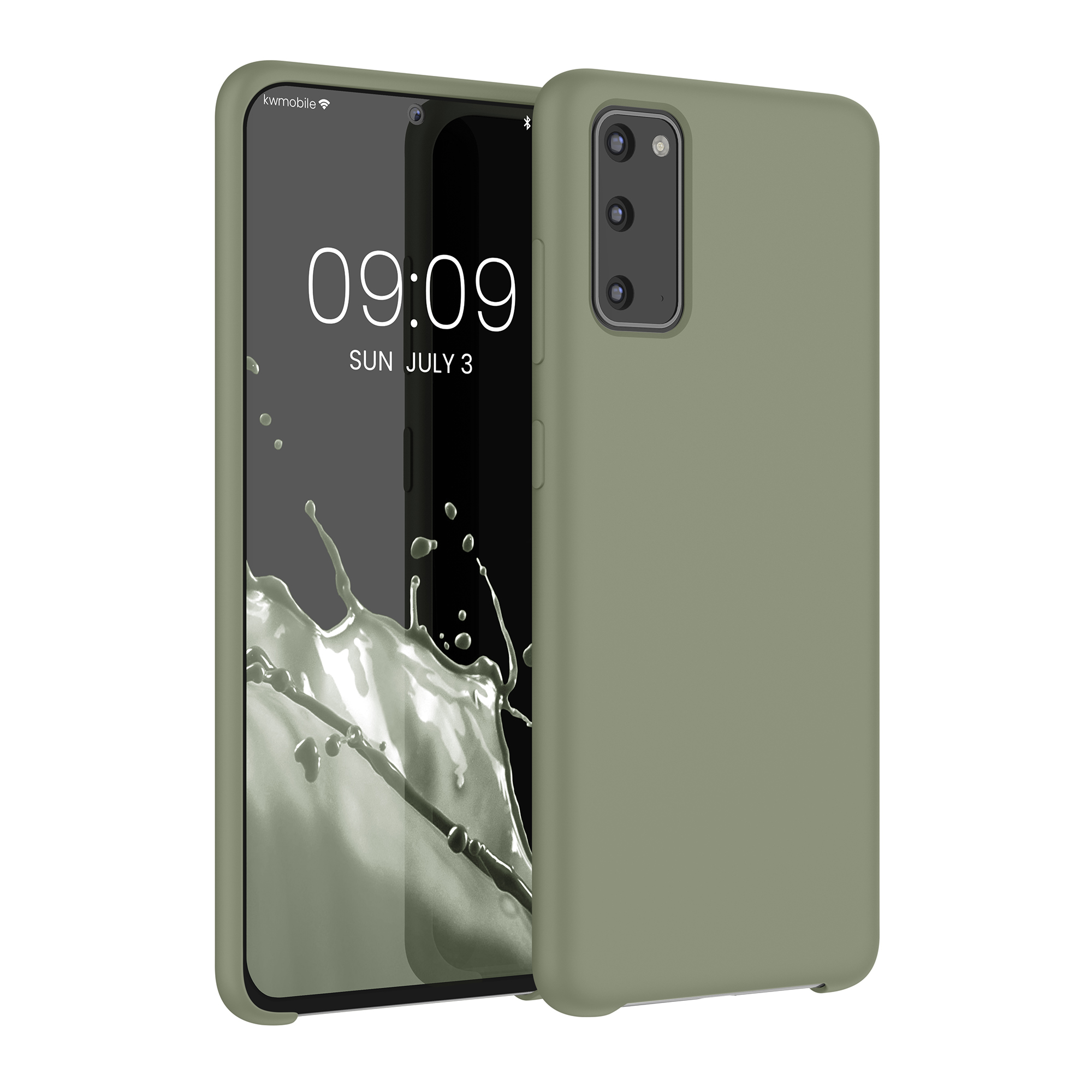 Kryt na mobil Samsung Galaxy S20 kwmobile TPU šedozelený