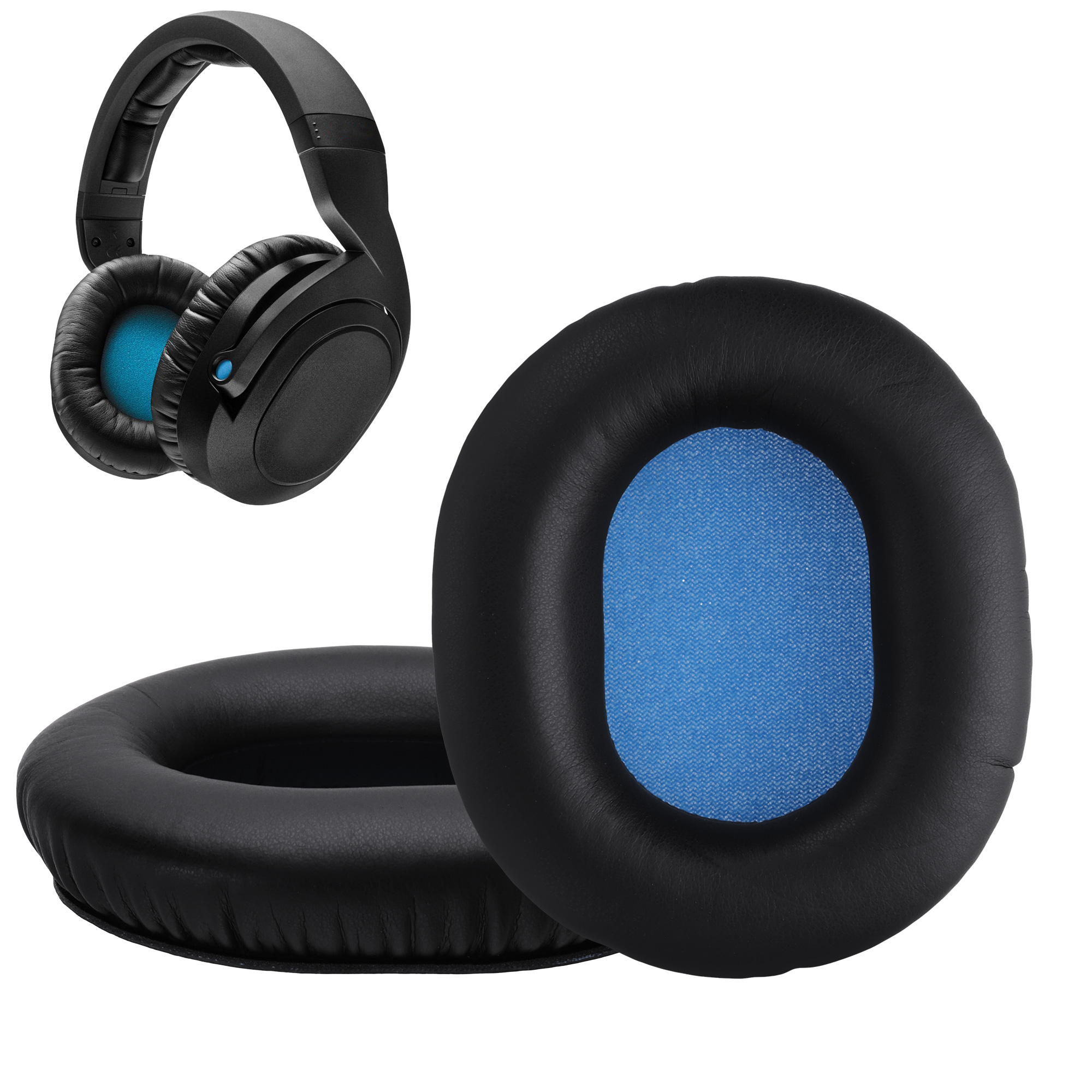 2x Náušníky na sluchátka kwmobile pro Sennheiser HD8 / HD8 DJ / HD6 MIX Ear… - černá