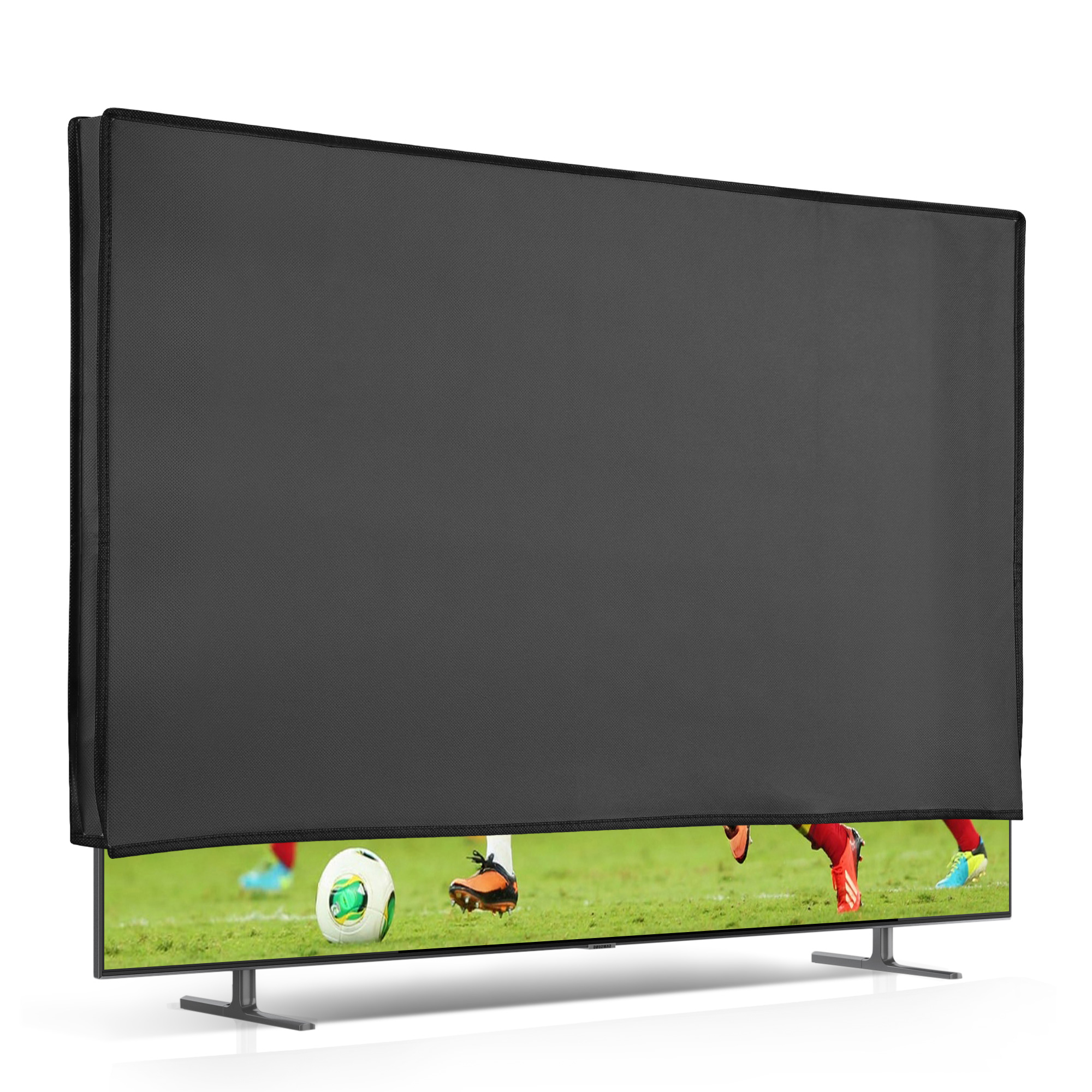 Vnitřní kryt na TV 55" kwmobile - syntetická látka tmavě šedá