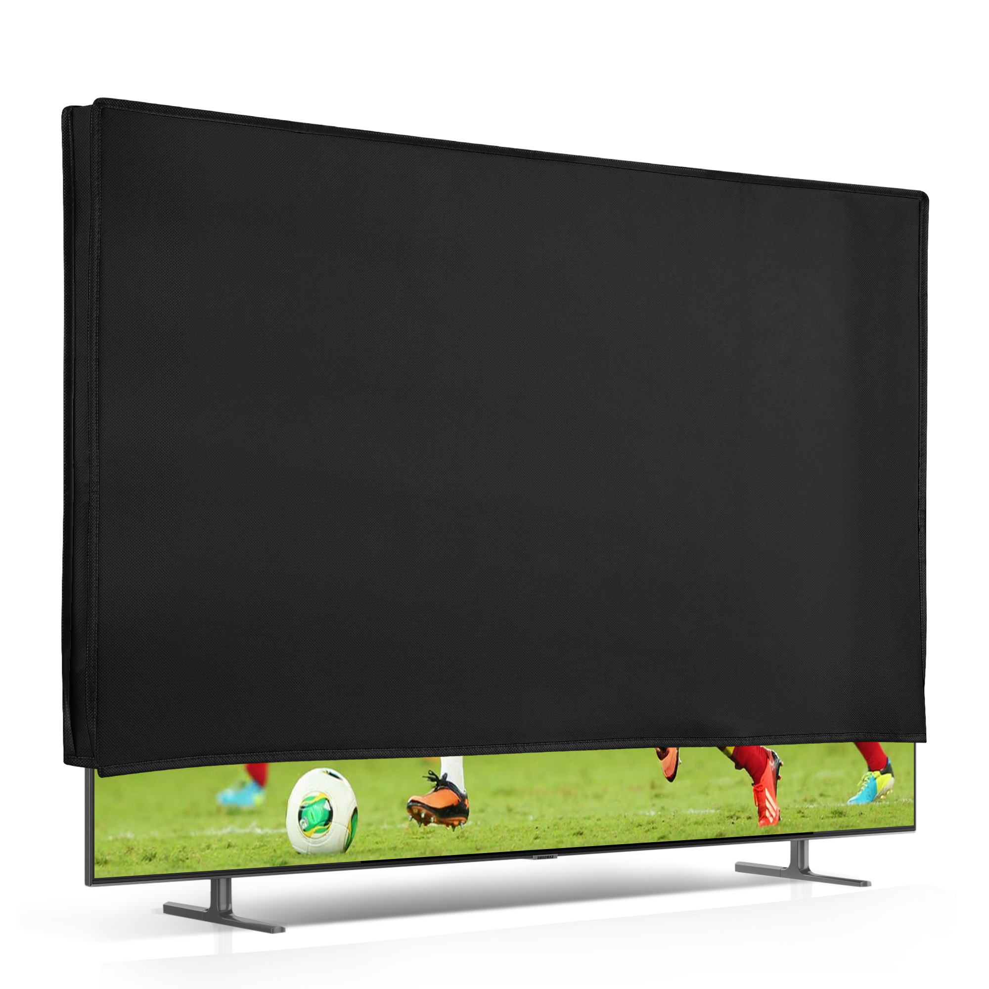 Vnitřní kryt na TV 75" kwmobile - syntetická látka černá
