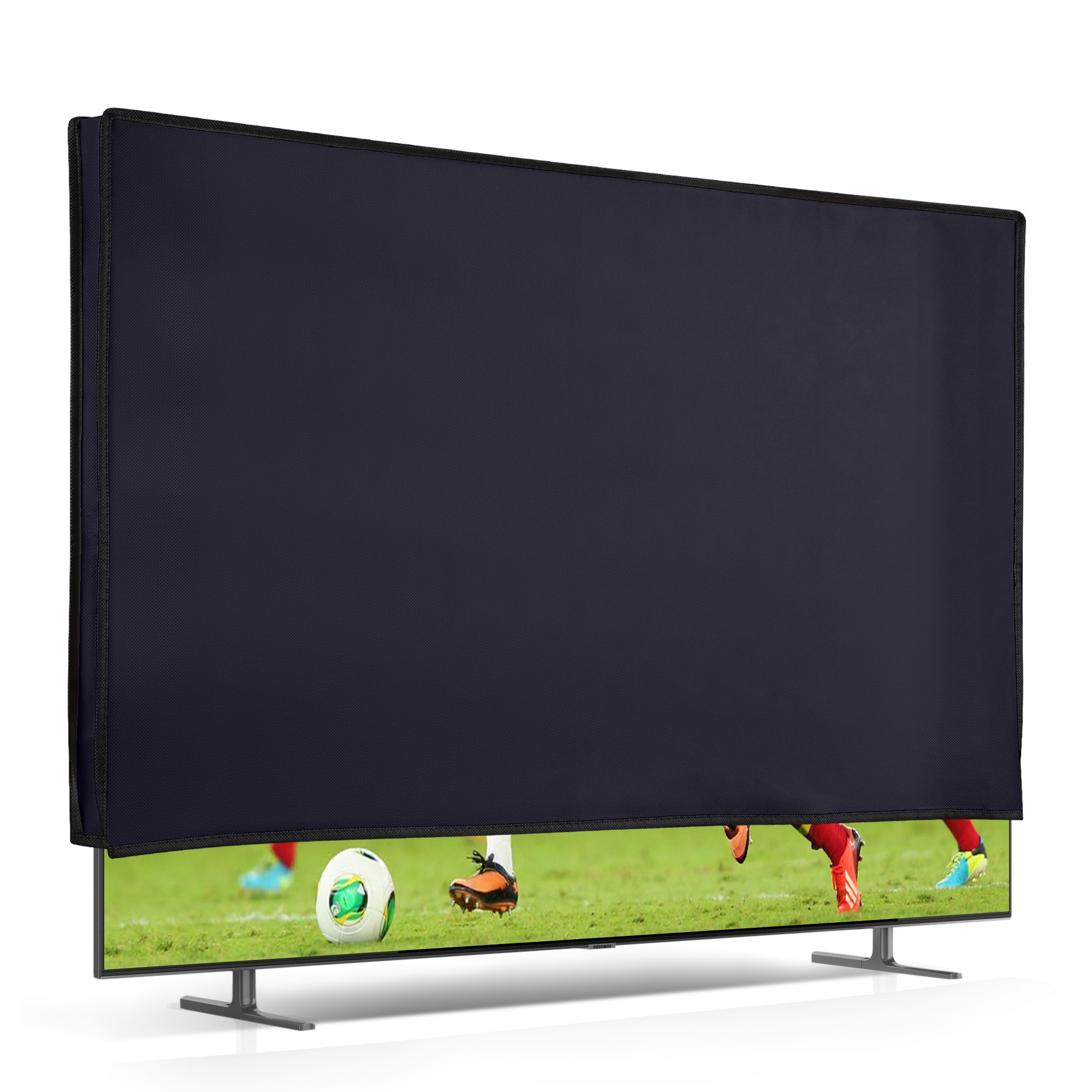 Vnitřní kryt na TV 75" kwmobile - syntetická látka tmavě modrá