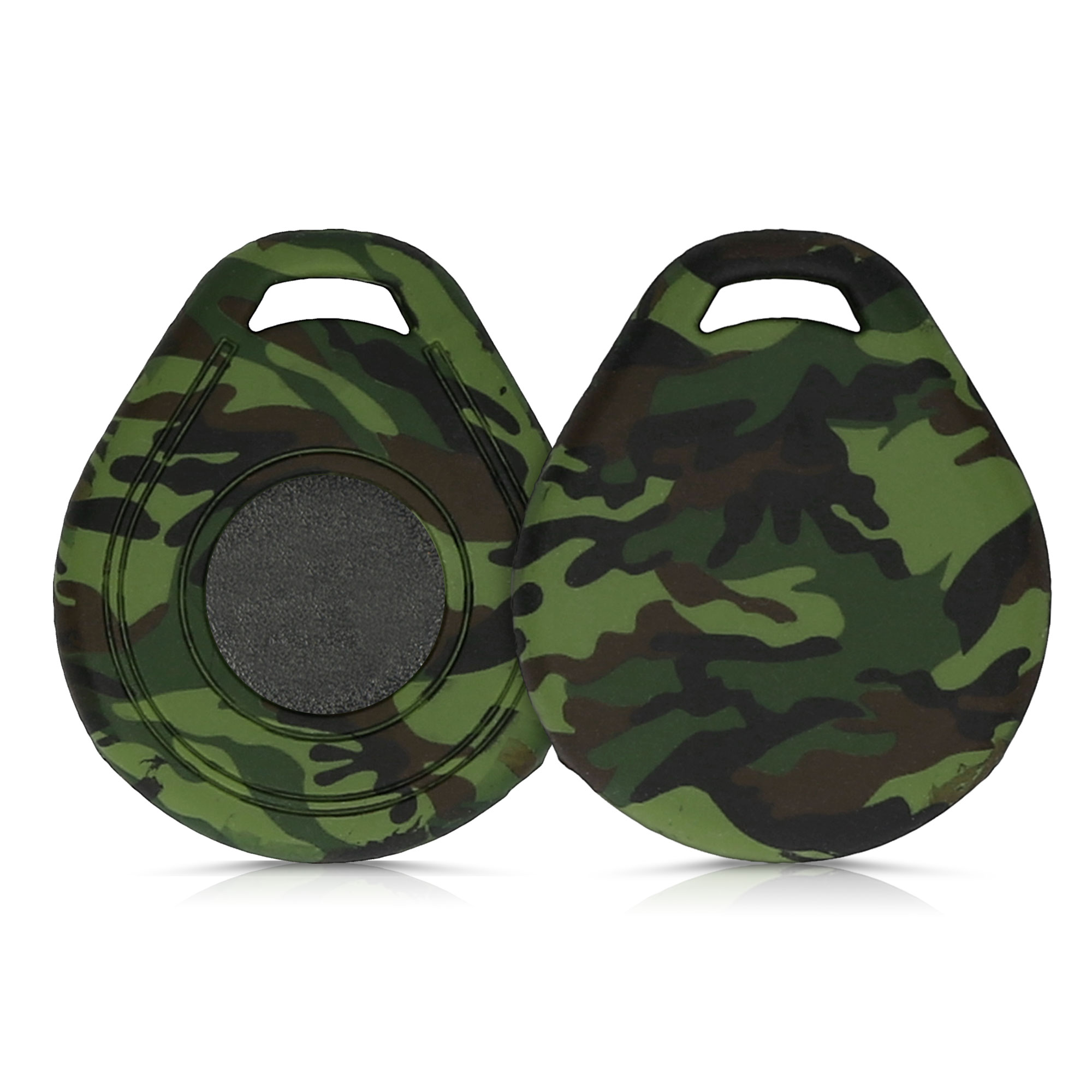 Pouzdro na klíč od motorky kwmobile pro Harley Davidson Motorcycle Key - camouflage Black / Light Green / tmavě zelená