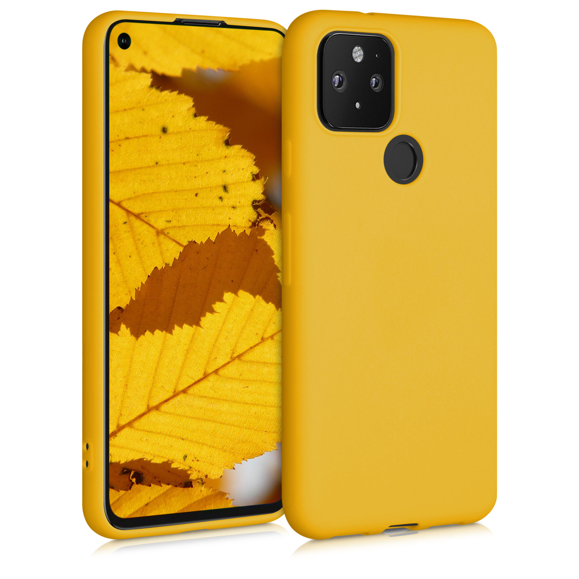 Zadní kryt kwmobile pro Google Pixel 5 - medově žlutá