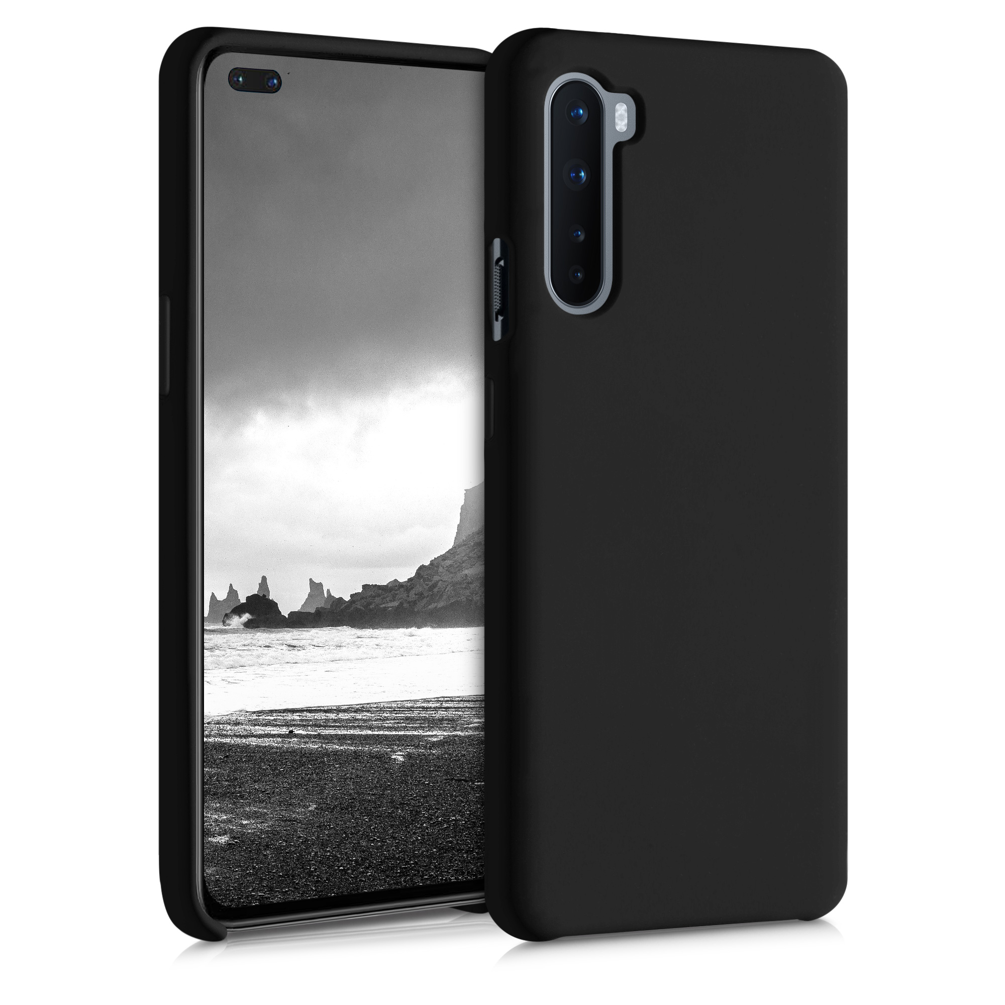 Kwmobile Silikonový kryt OnePlus Nord černá
