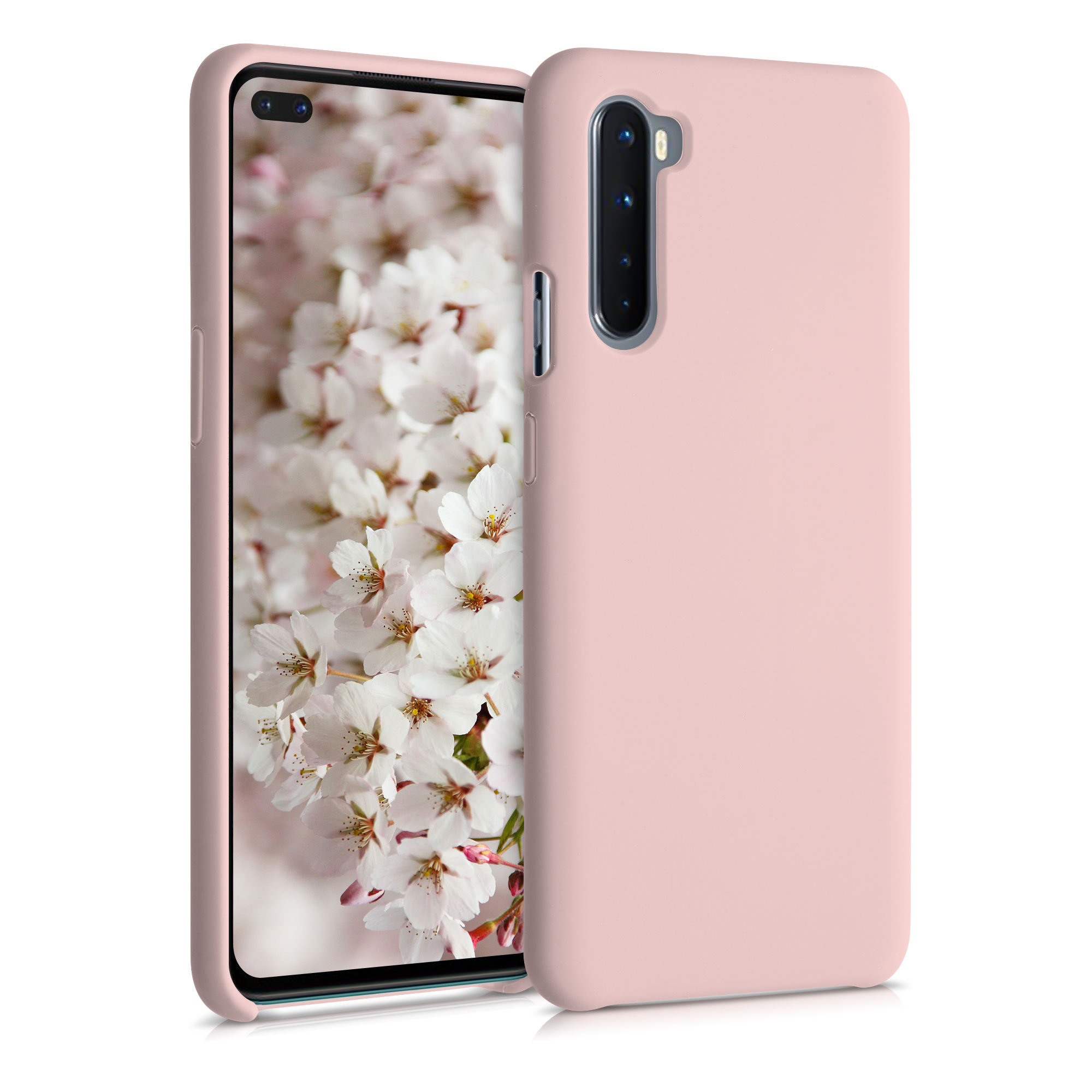 Pouzdro pro OnePlus Nord kwmobile silikonové - starorůžová