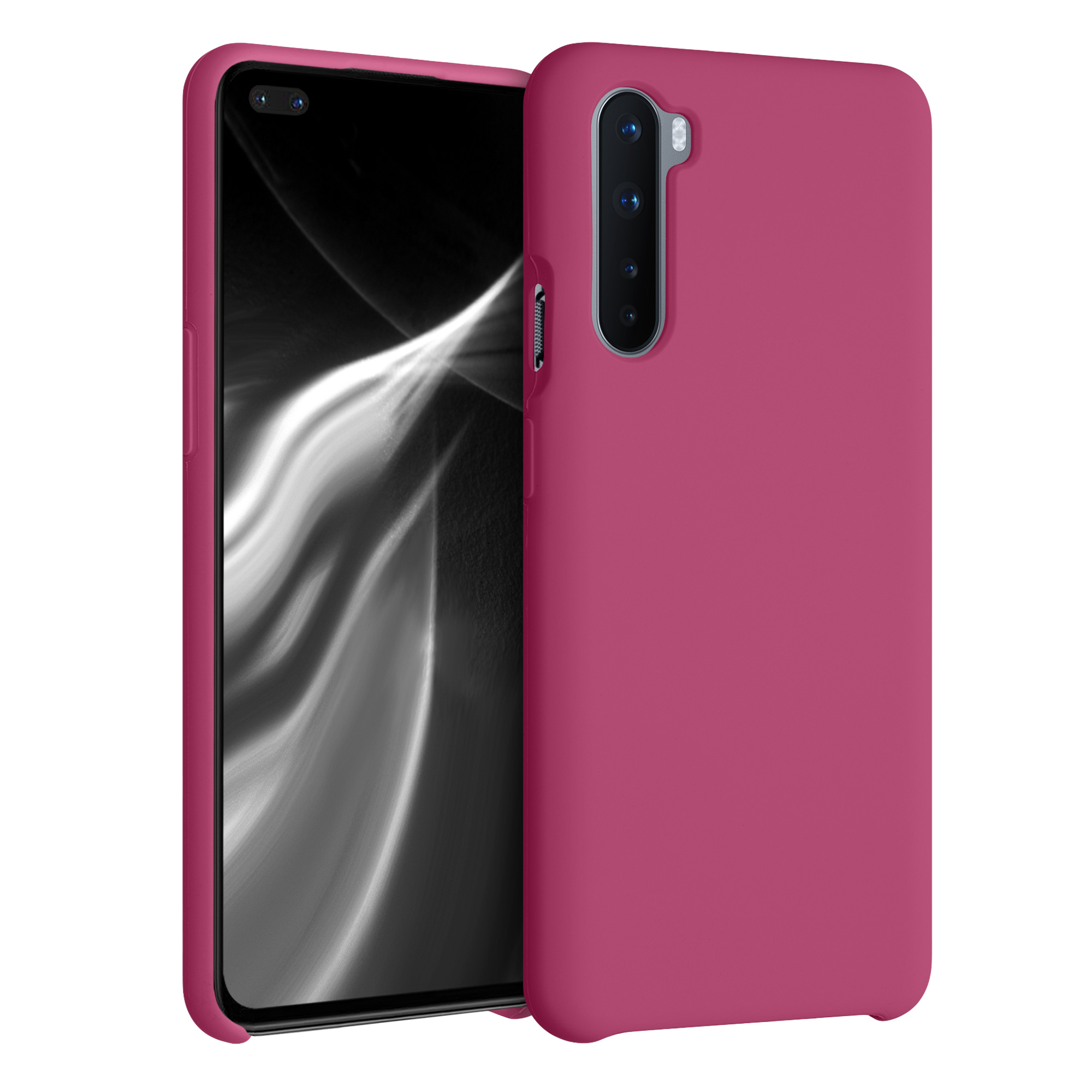 Kwmobile Silikonový kryt OnePlus Nord malinově růžová