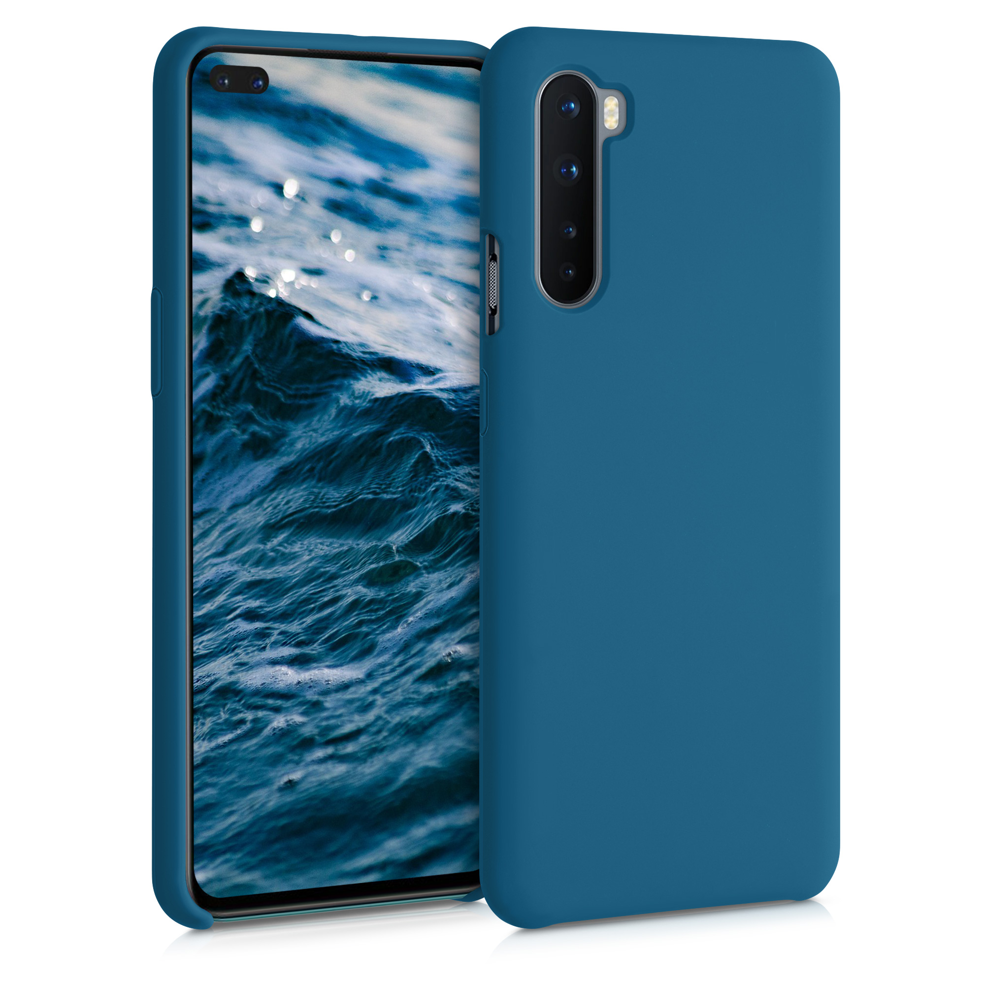 Kwmobile Silikonový kryt OnePlus Nord matná petrolejová