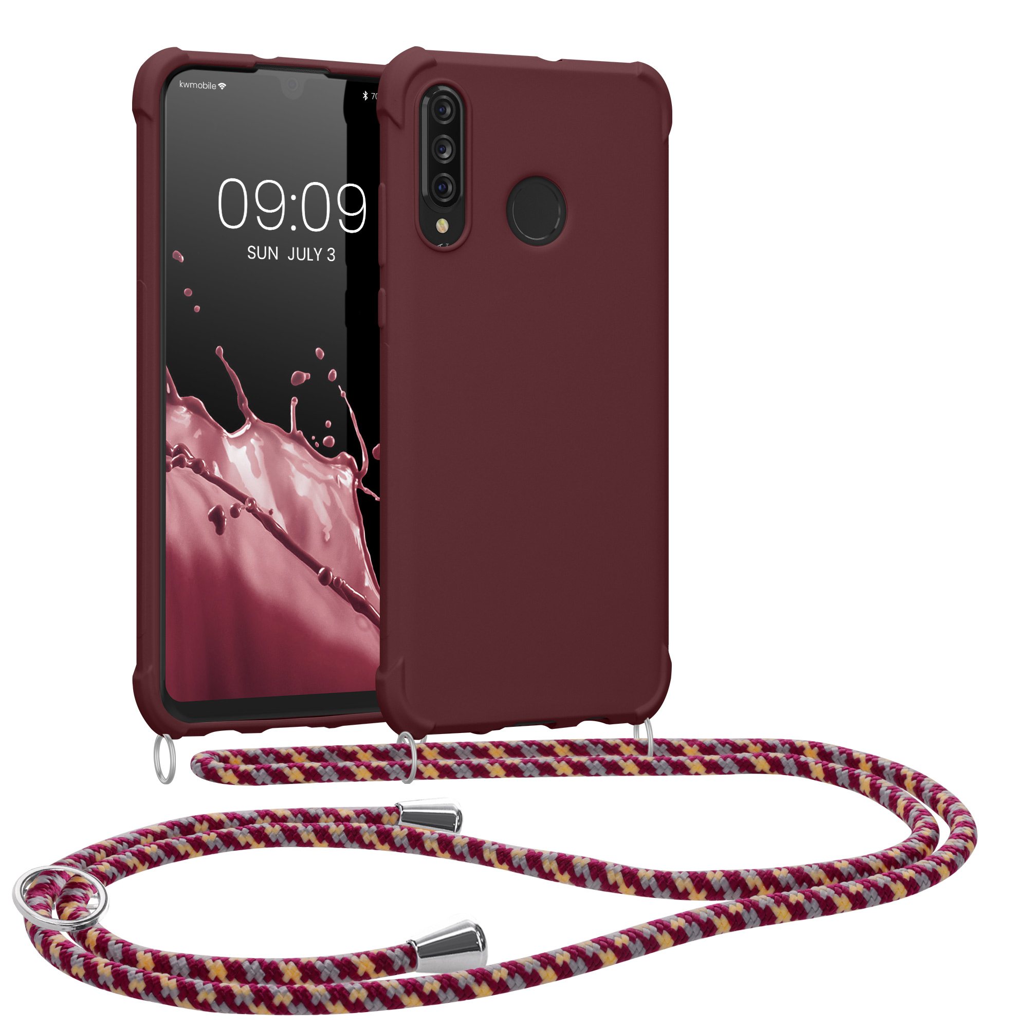 Crossbody kryt kwmobile Huawei P30 Lite, vínově fialová