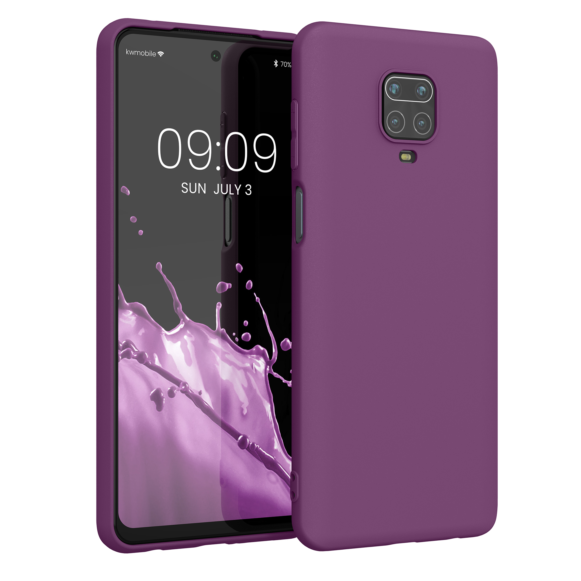 TPU kryt kwmobile pro Xiaomi Redmi Note 9S / 9 Pro / 9 Pro Max - purpurová