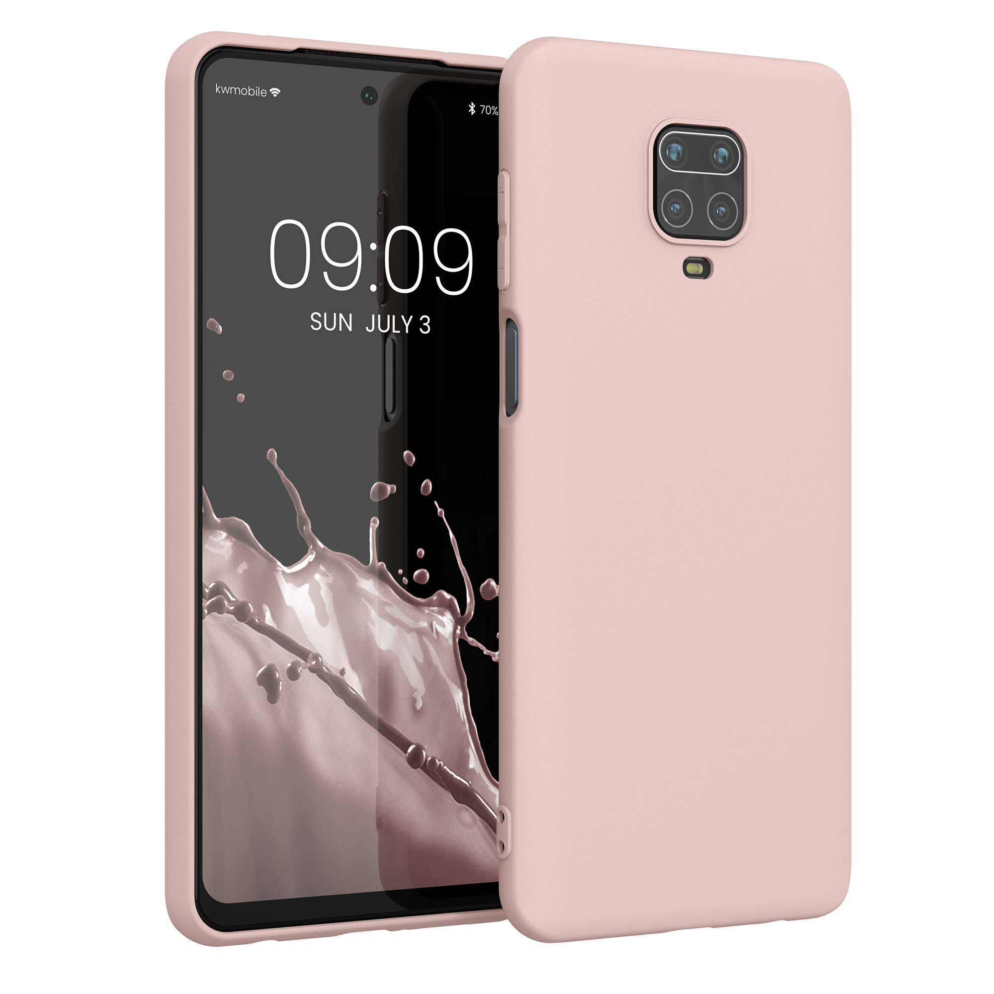 TPU kryt kwmobile pro Xiaomi Redmi Note 9S / 9 Pro / 9 Pro Max - kokosová