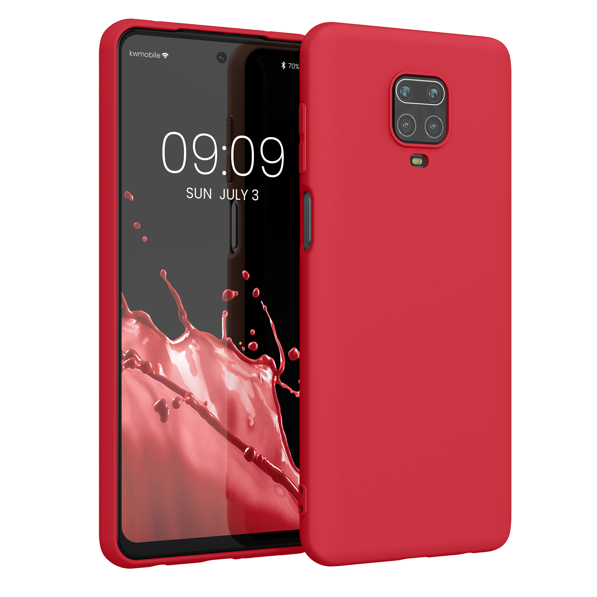 TPU kryt kwmobile pro Xiaomi Redmi Note 9S / 9 Pro / 9 Pro Max - třešňová