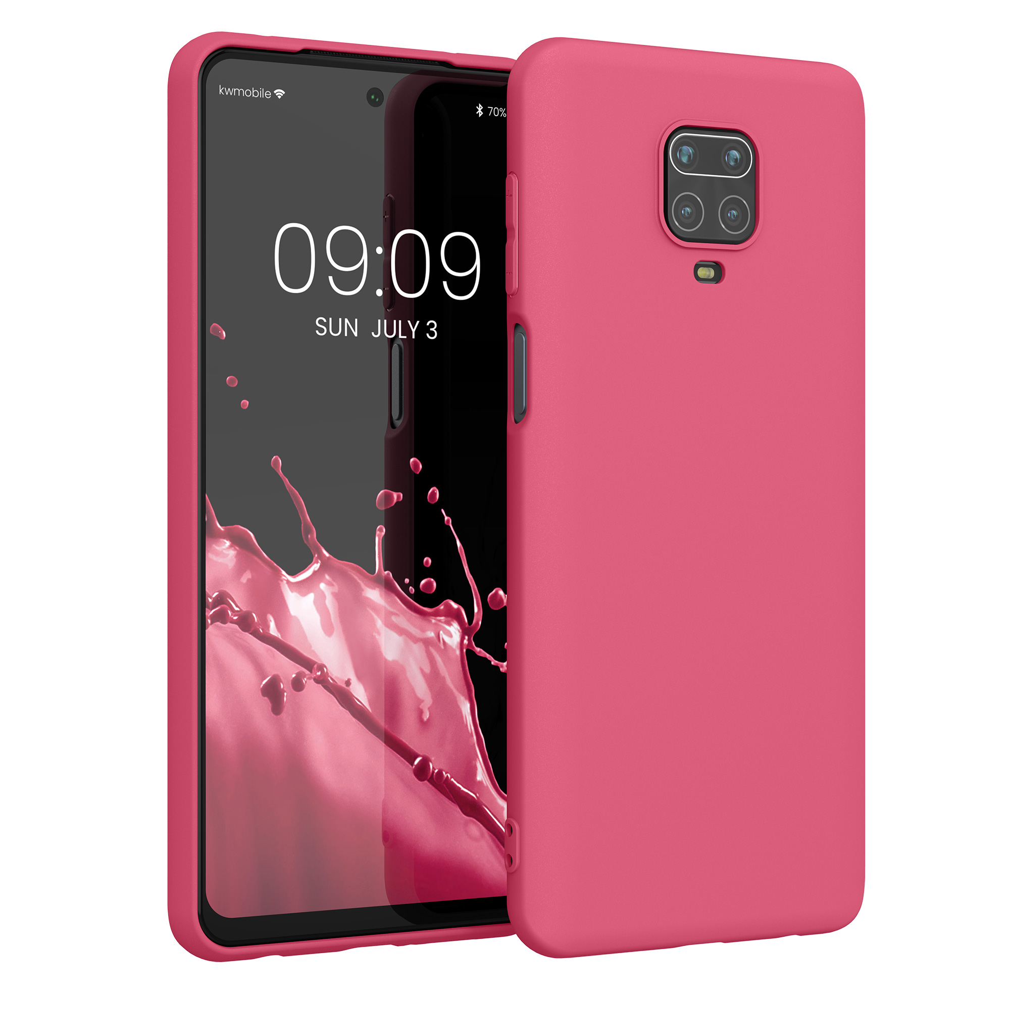 TPU kryt kwmobile pro Xiaomi Redmi Note 9S / 9 Pro / 9 Pro Max - výrazně růžová