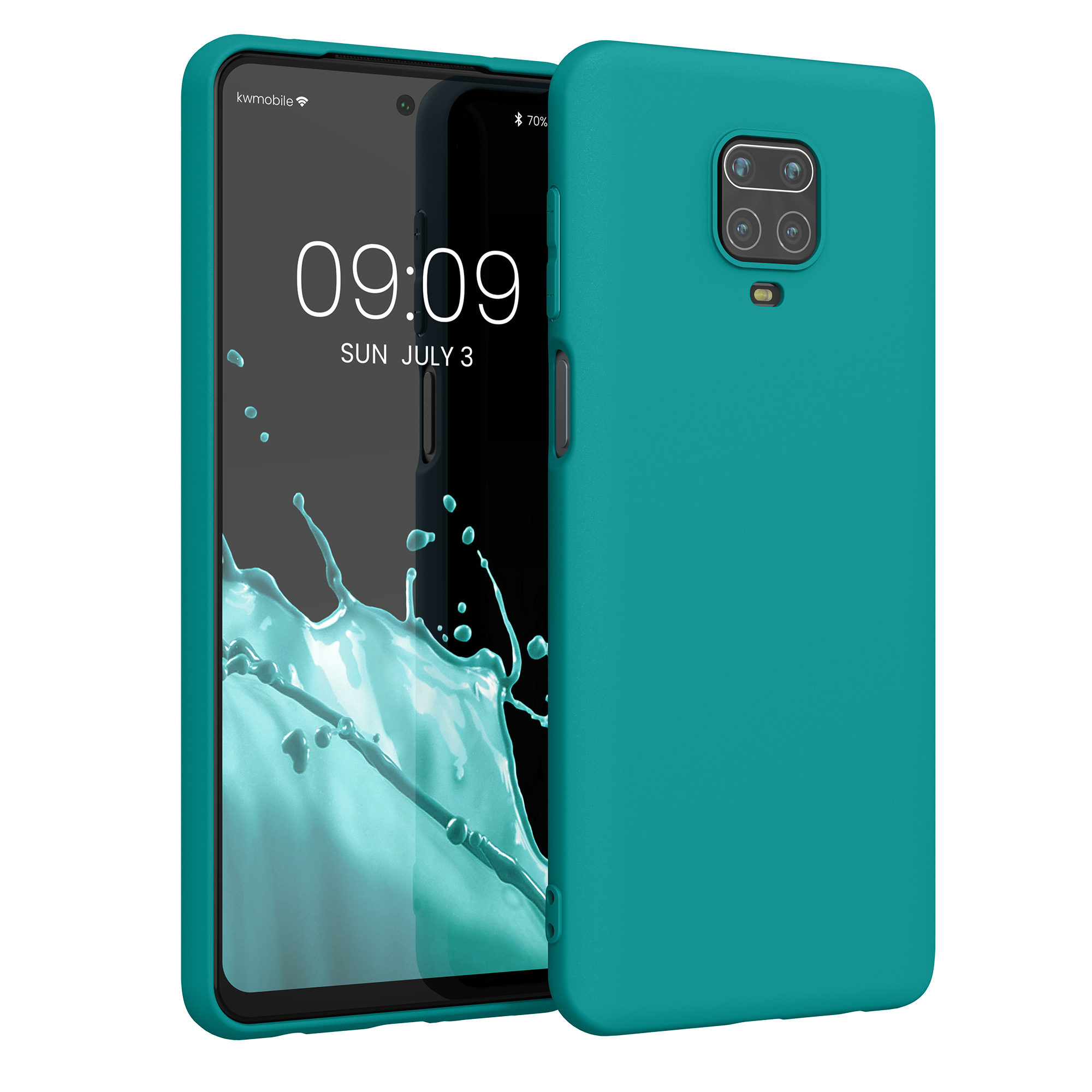 Pouzdro pro Xiaomi Redmi Note 9S / 9 Pro / 9 Pro Max kwmobile TPU - matná petrolejová