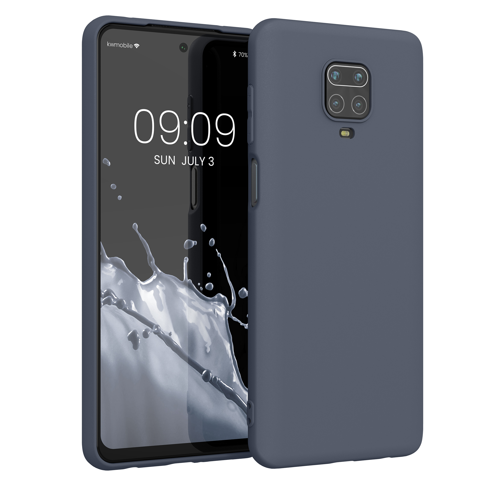 TPU kryt kwmobile pro Xiaomi Redmi Note 9S / 9 Pro / 9 Pro Max - modrošedá