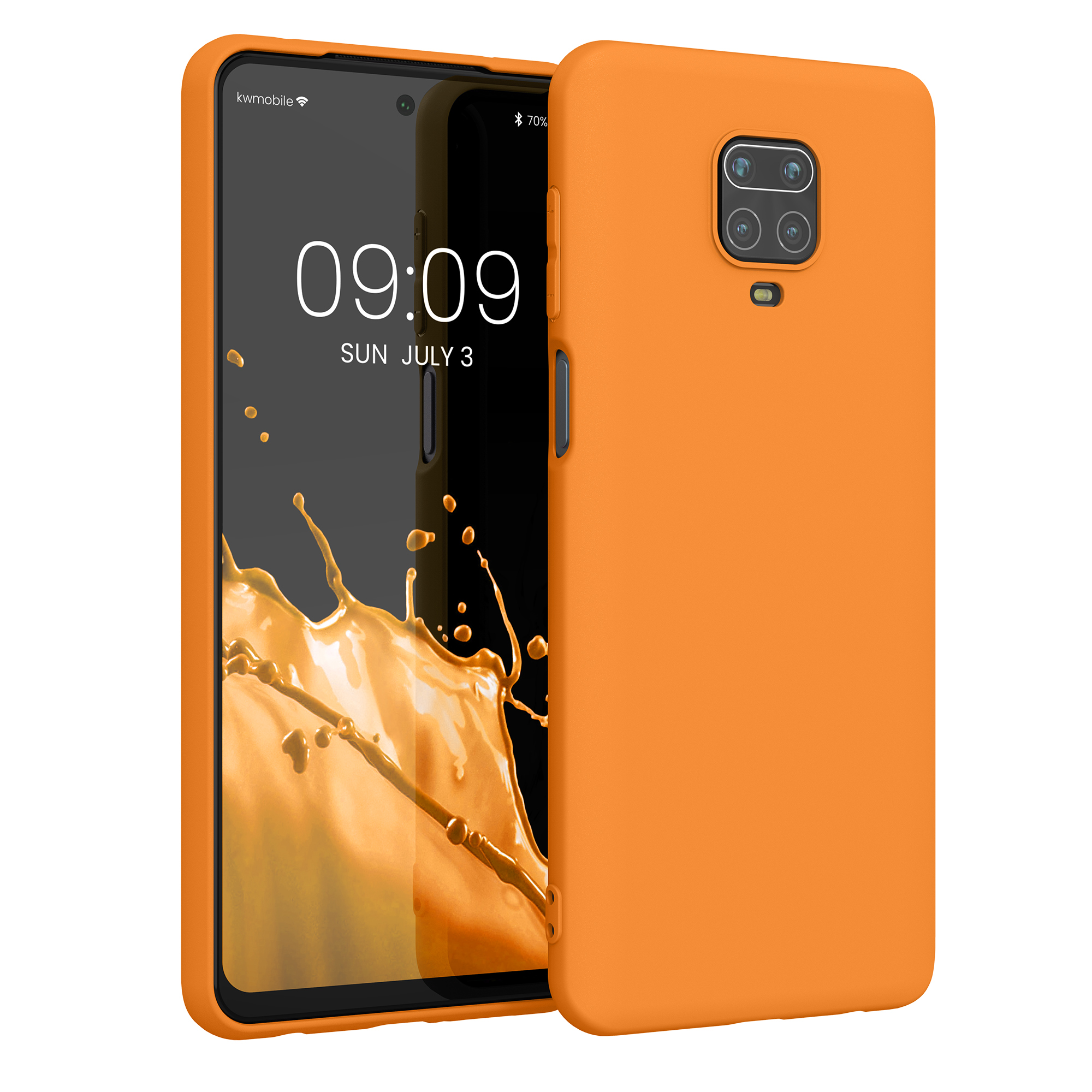 TPU kryt kwmobile pro Xiaomi Redmi Note 9S / 9 Pro / 9 Pro Max - ovocně oranžová