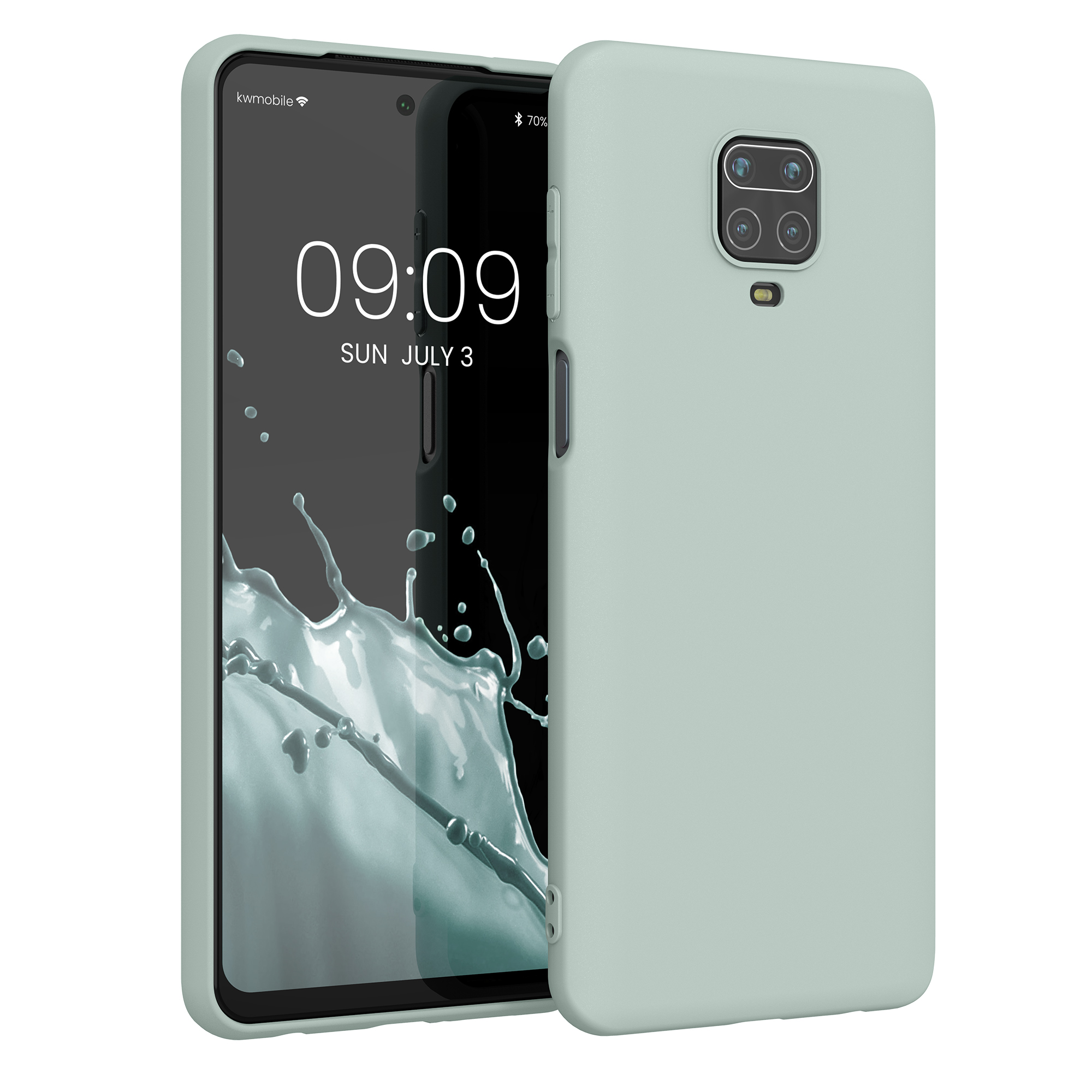TPU kryt kwmobile pro Xiaomi Redmi Note 9S / 9 Pro / 9 Pro Max - studená mátová