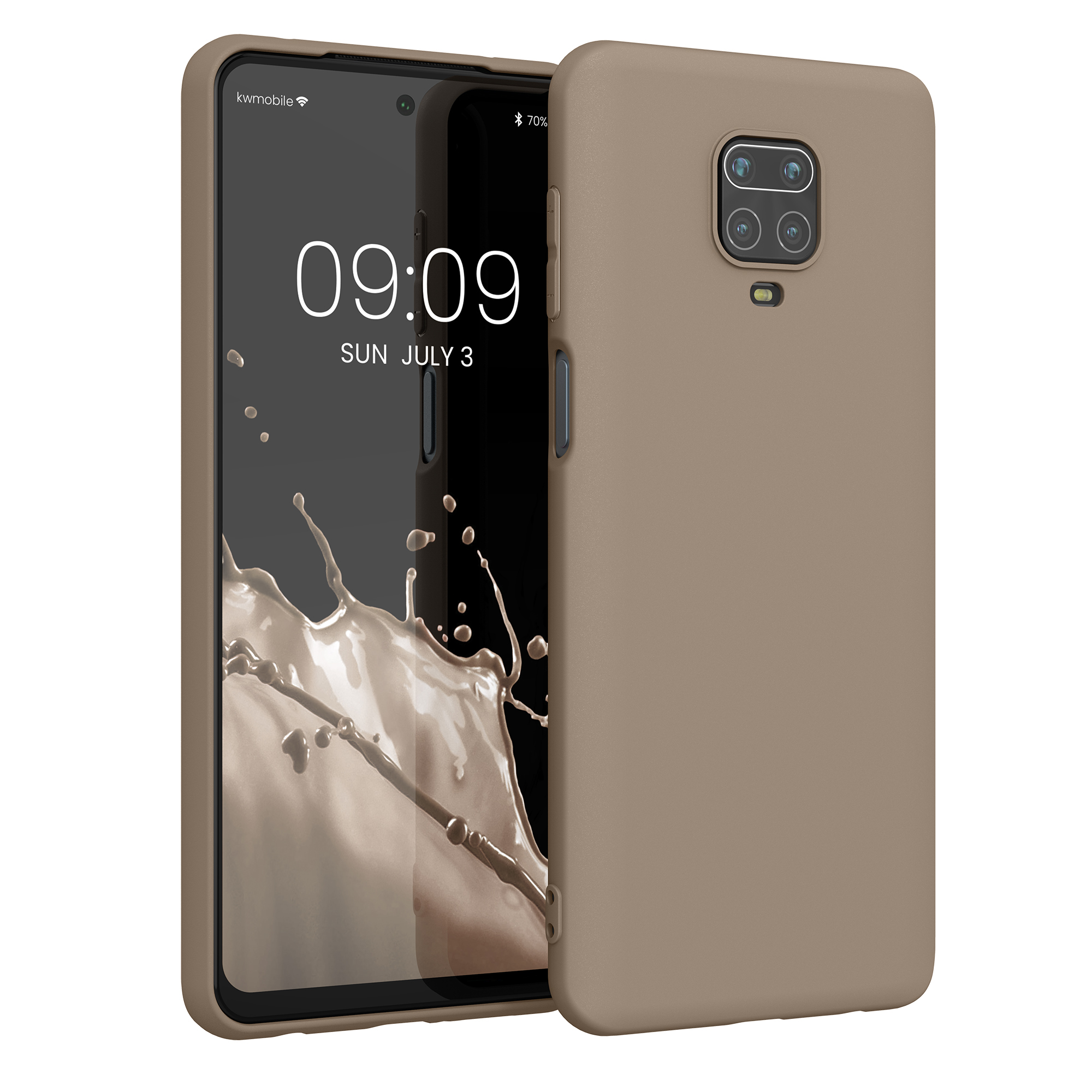 TPU kryt kwmobile pro Xiaomi Redmi Note 9S / 9 Pro / 9 Pro Max - matná krémová