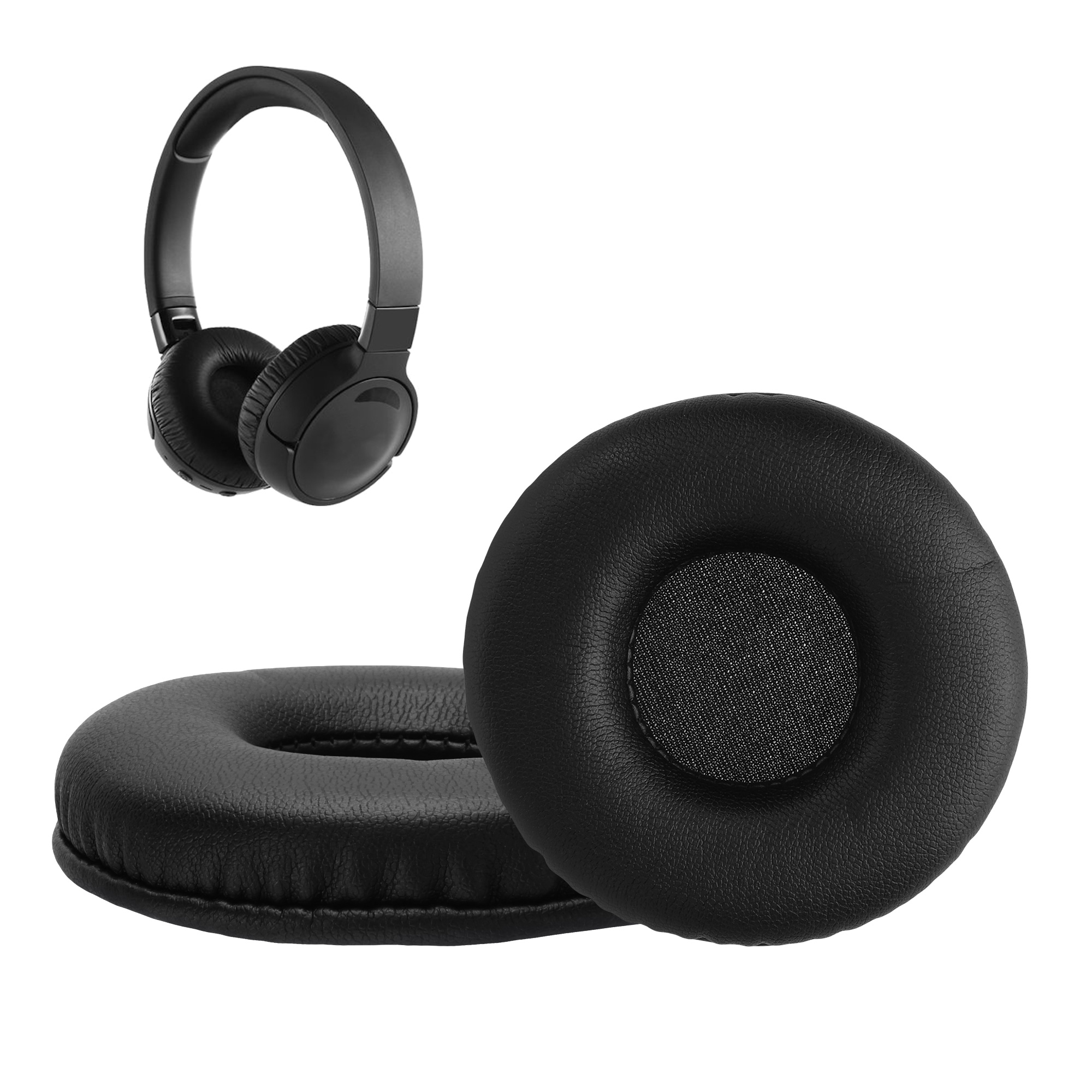 2 ks Náhradní náušníky na sluchátka JBL Tune 600 / 500BT / 510BT / 520BT / 450 Replacement Ear Pads kwmobile - černá