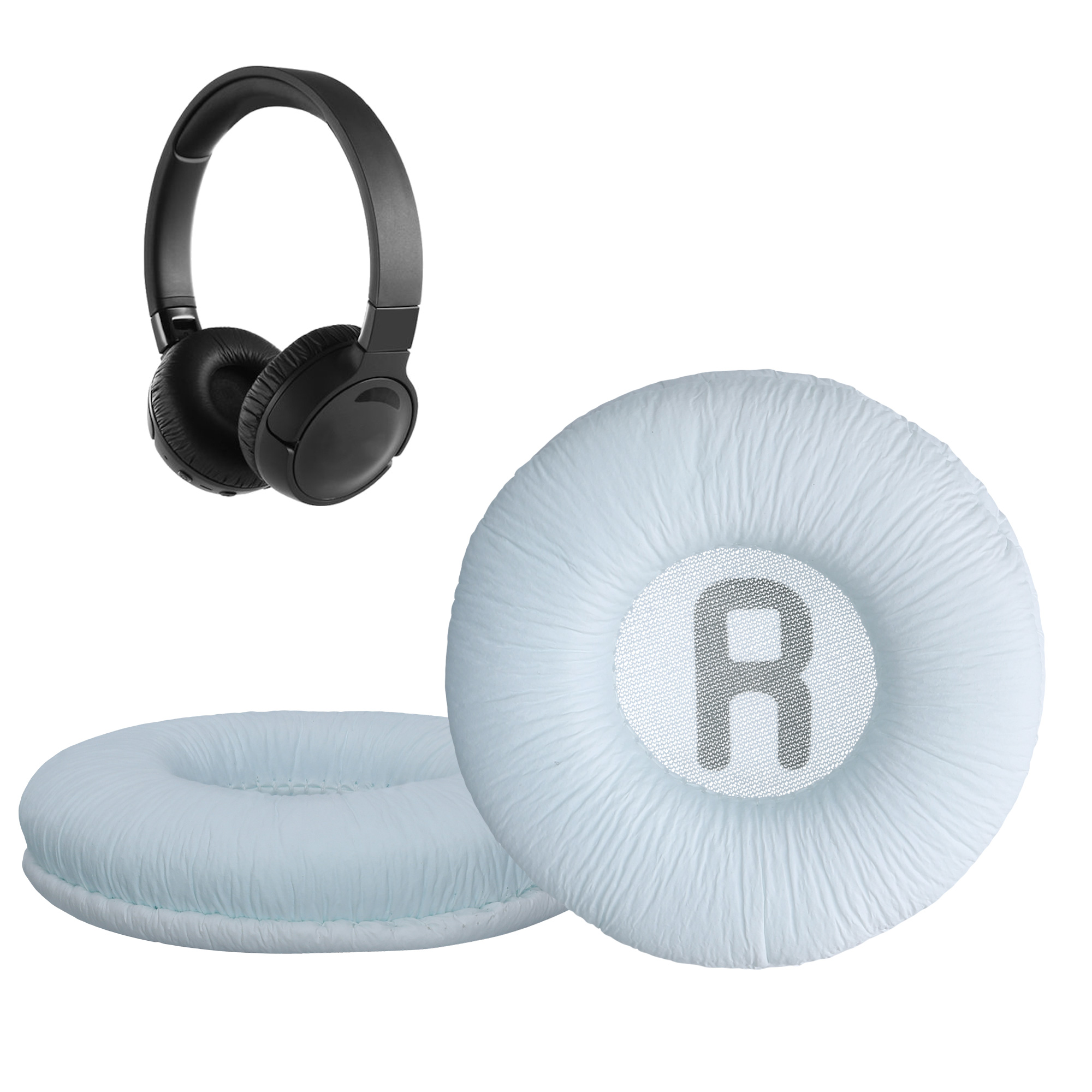 Náušníky kwmobile 2 ks pro JBL Tune 600 / 500BT / 510BT / 520BT / 450 - bílá
