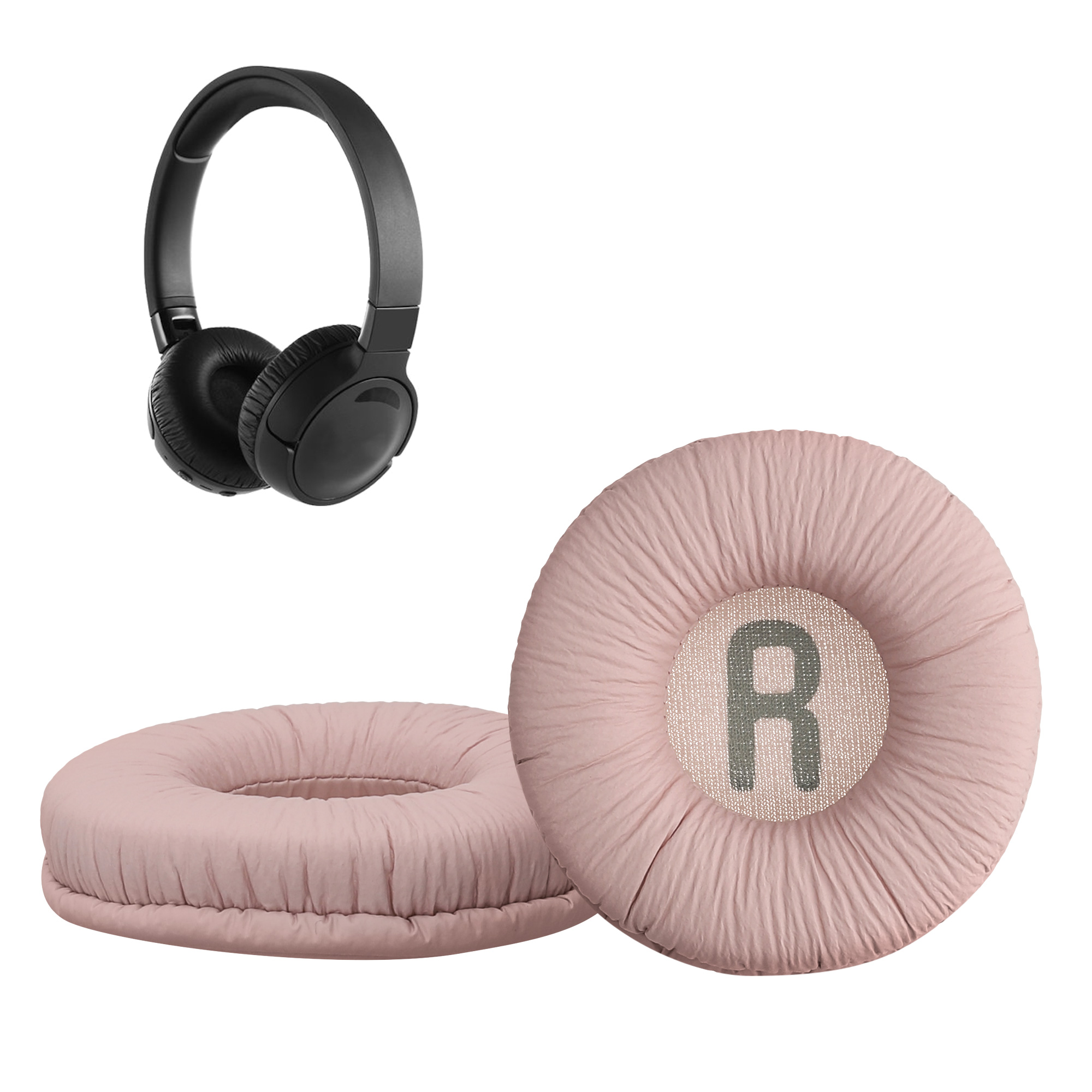 Náušníky kwmobile 2 ks pro JBL Tune 600 / 500BT / 510BT / 520BT / 450 - starorůžová
