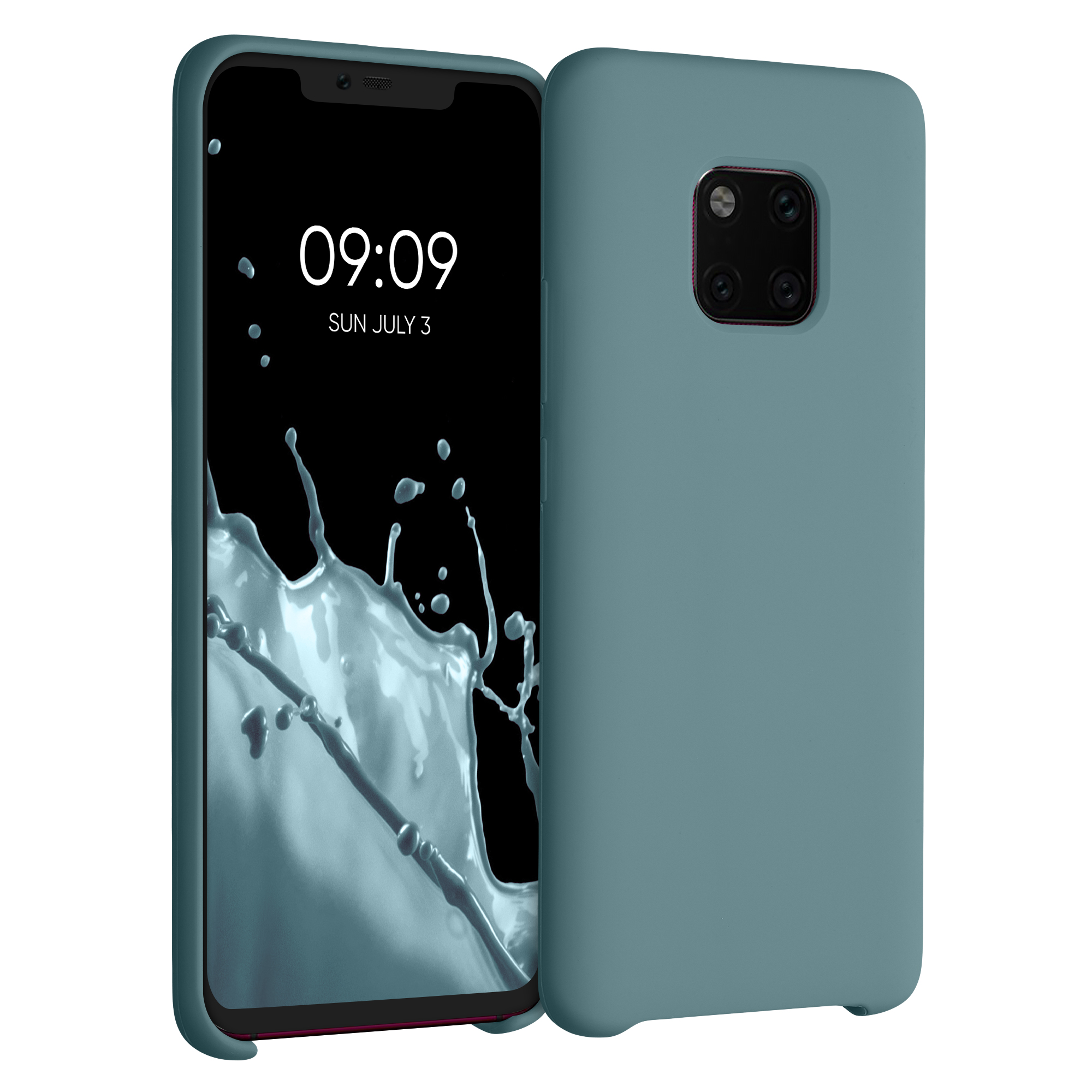 Silikonový kryt pro Huawei Mate 20 Pro, nárazuvzdorný, pro bezdrátové nabíjení kwmobile ‑ arktická noc