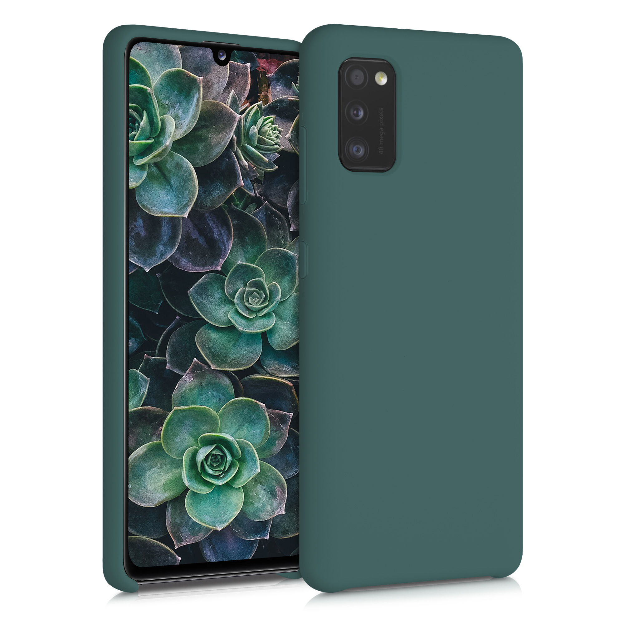 Kryt na mobil Samsung Galaxy A41 kwmobile TPU Mechová zelená