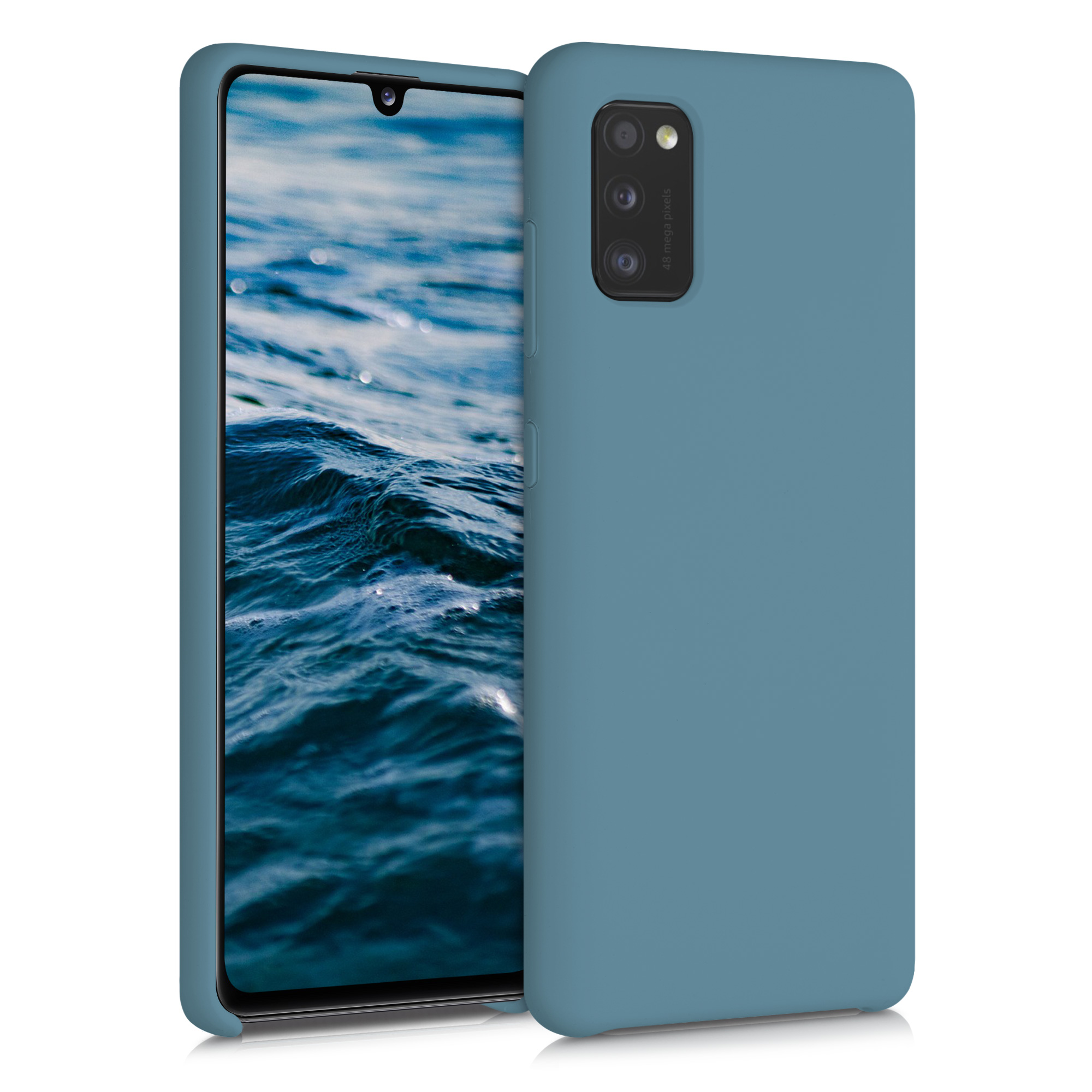 Kryt na mobil Samsung Galaxy A41 kwmobile TPU Arktická noc