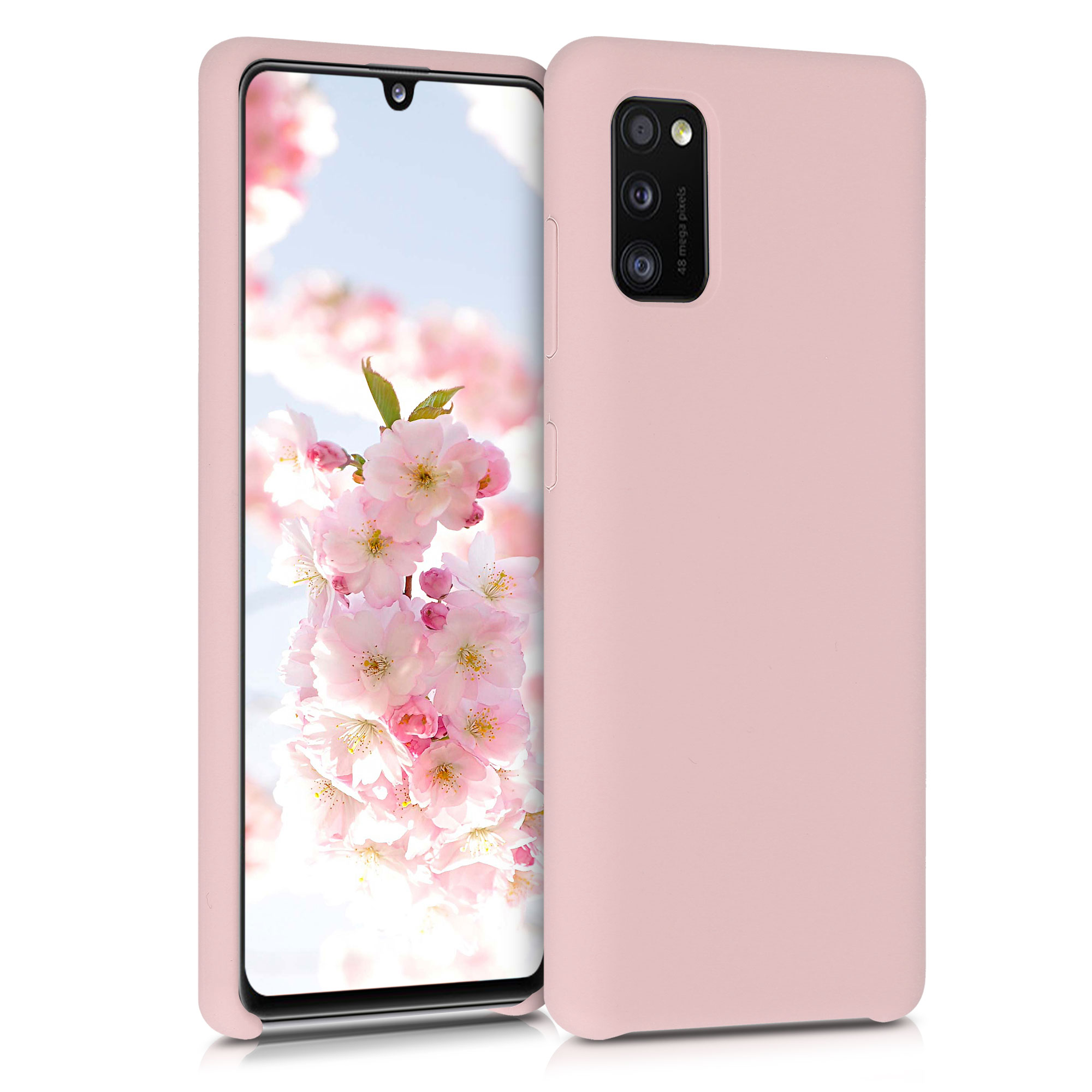 Kryt na mobil Samsung Galaxy A41 kwmobile TPU Matná antická růžová