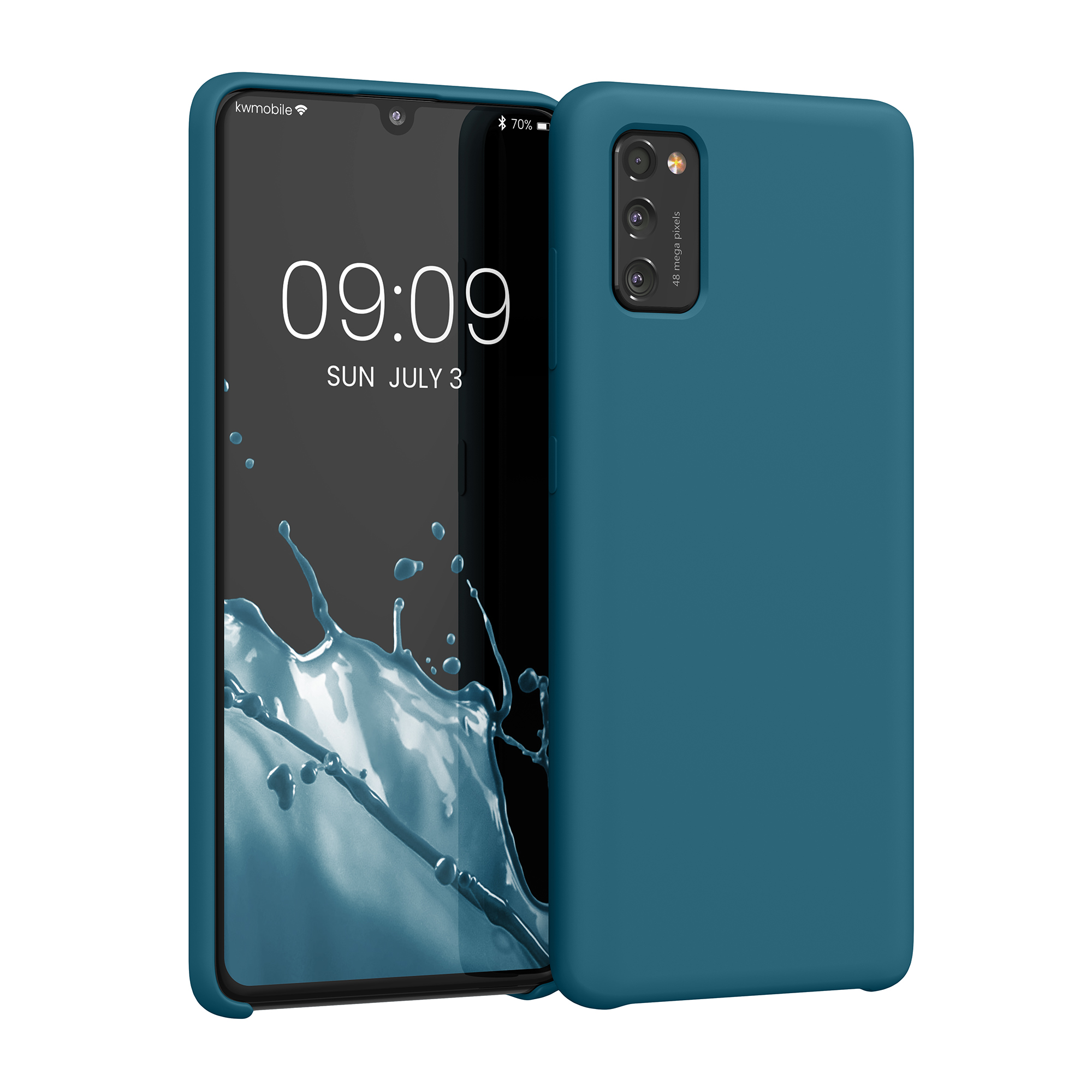 Kryt na mobil Samsung Galaxy A41 kwmobile TPU Matná petrolejová
