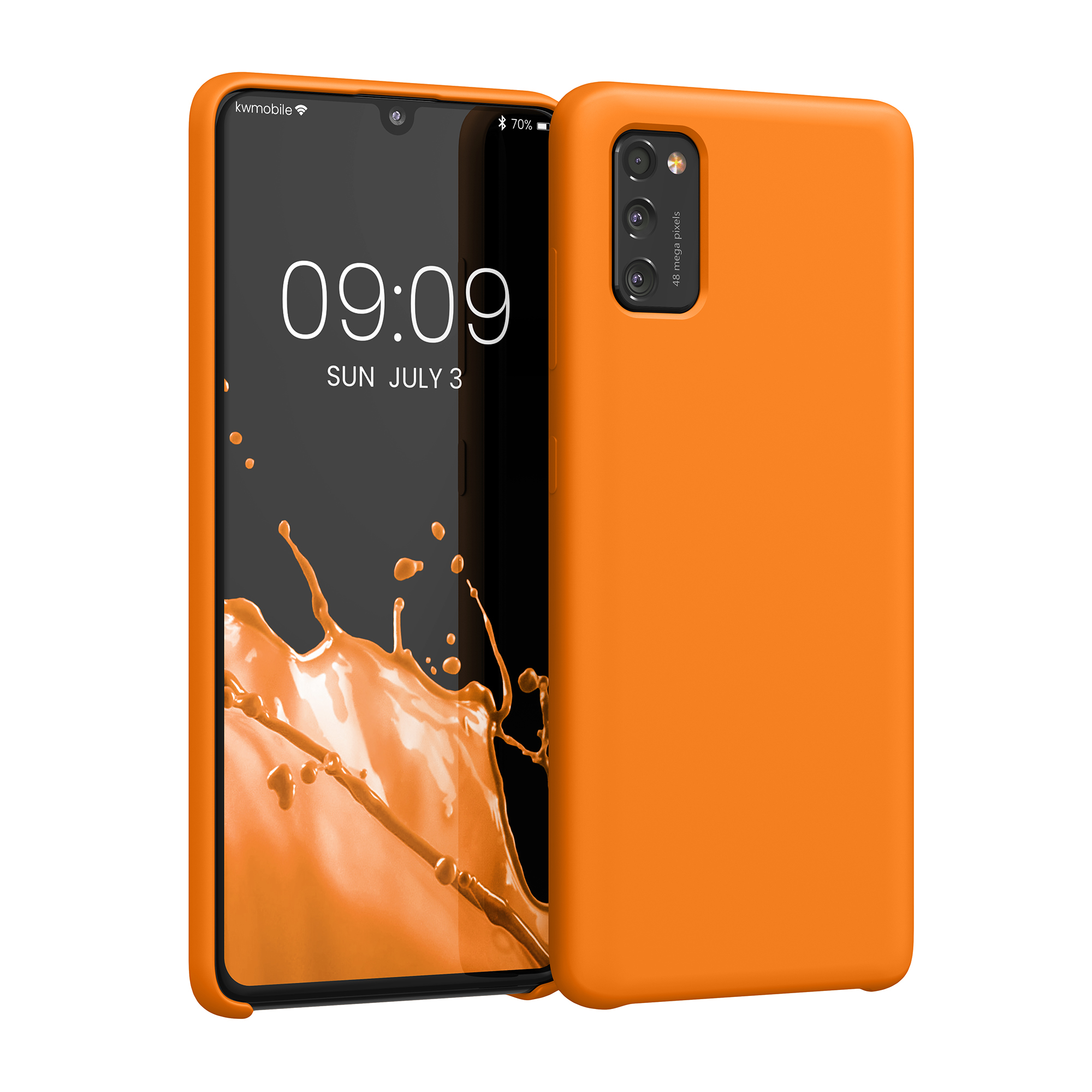 Kryt na mobil Samsung Galaxy A41 kwmobile TPU Ovocná oranžová
