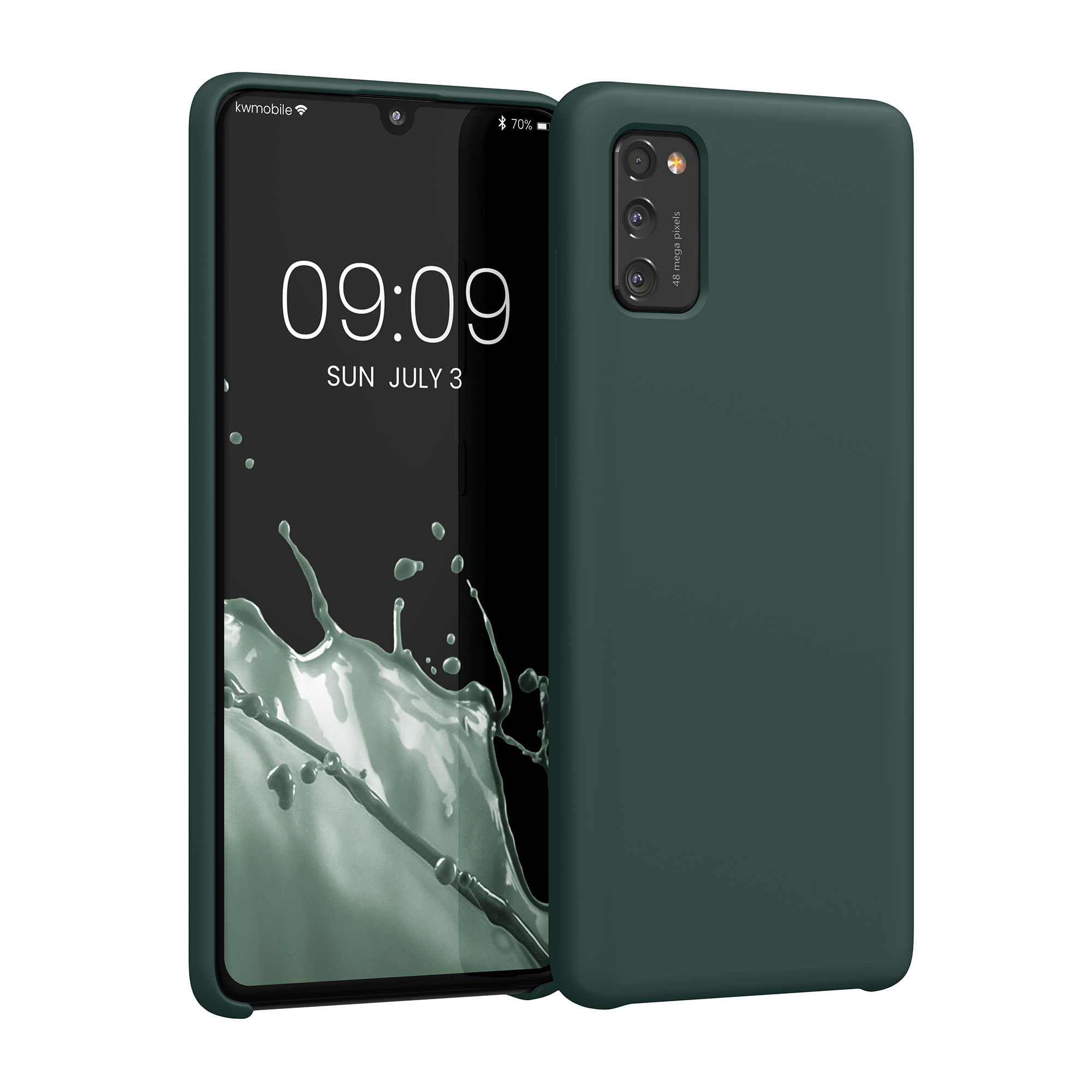 Kryt na mobil Samsung Galaxy A41 kwmobile TPU Modro-zelená